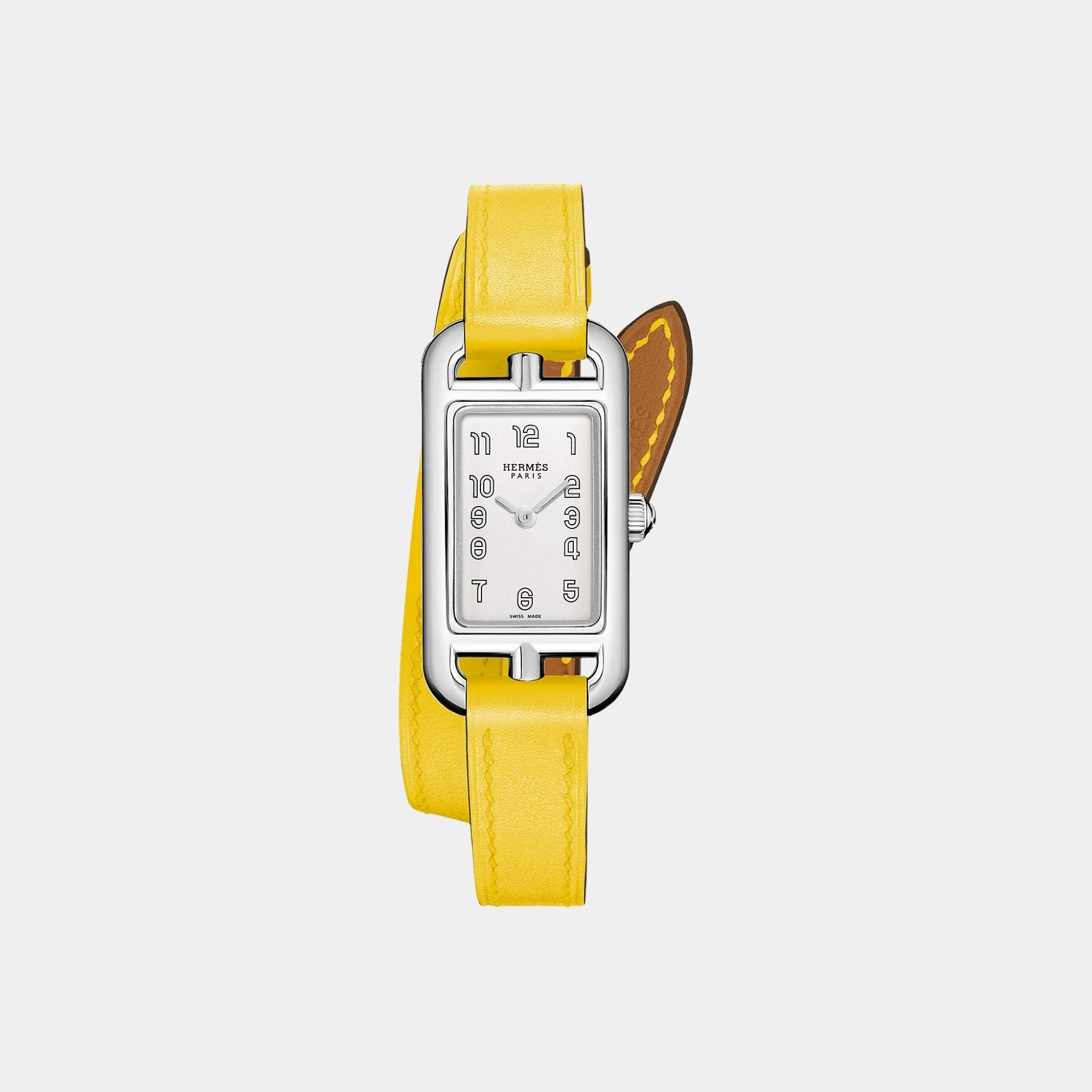 Nantucket 29 mm Watch With Yellow Swift Calfskin Strap