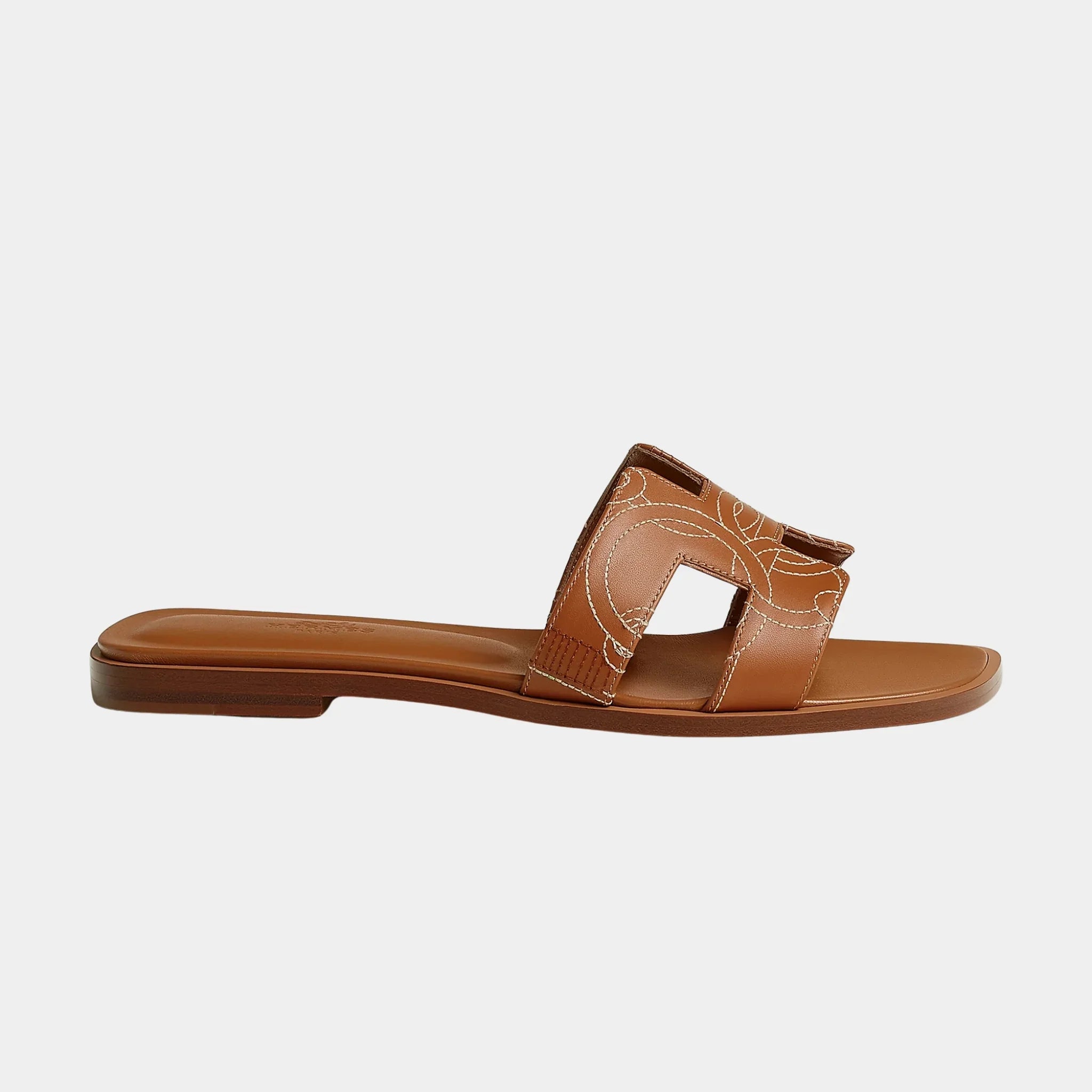 Oran Sandal in Panoplie Equestre Embroidered Calfskin