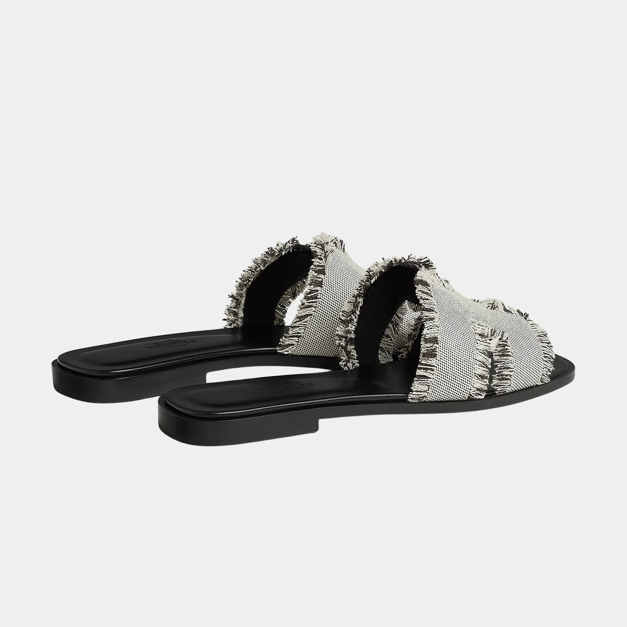 Oran Sandals in Maxi Fringed Canvas