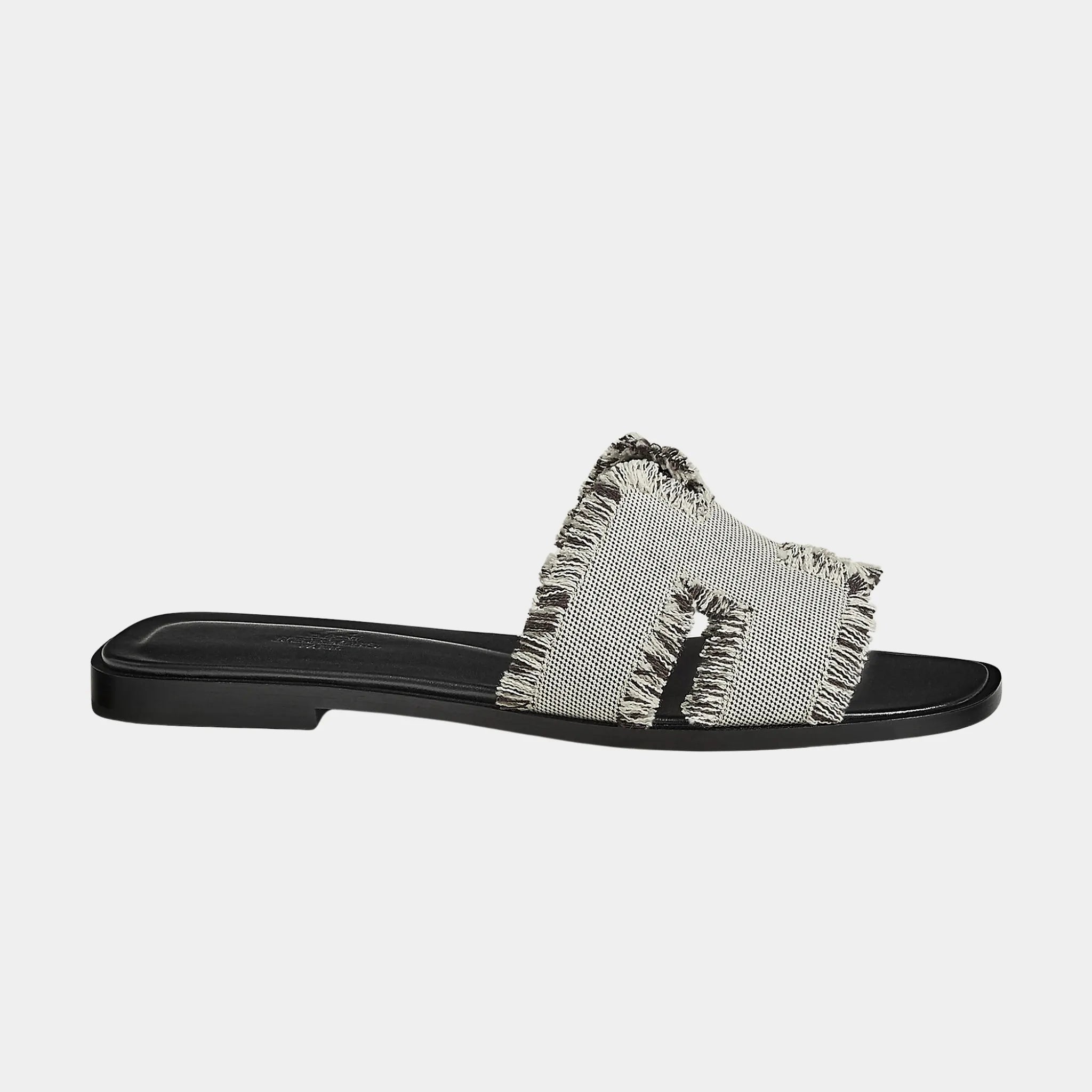 Oran Sandals in Maxi Fringed Canvas