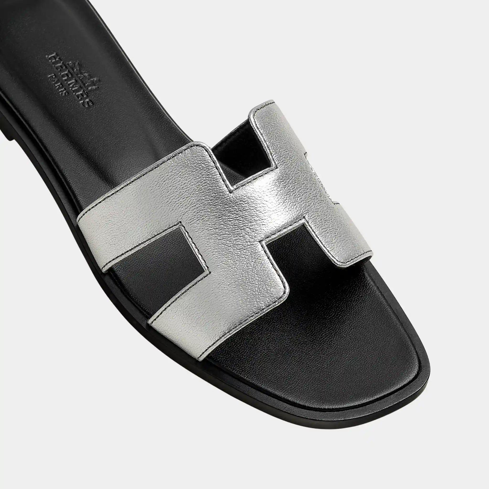 Oran Sandals in Metallic Goatskin