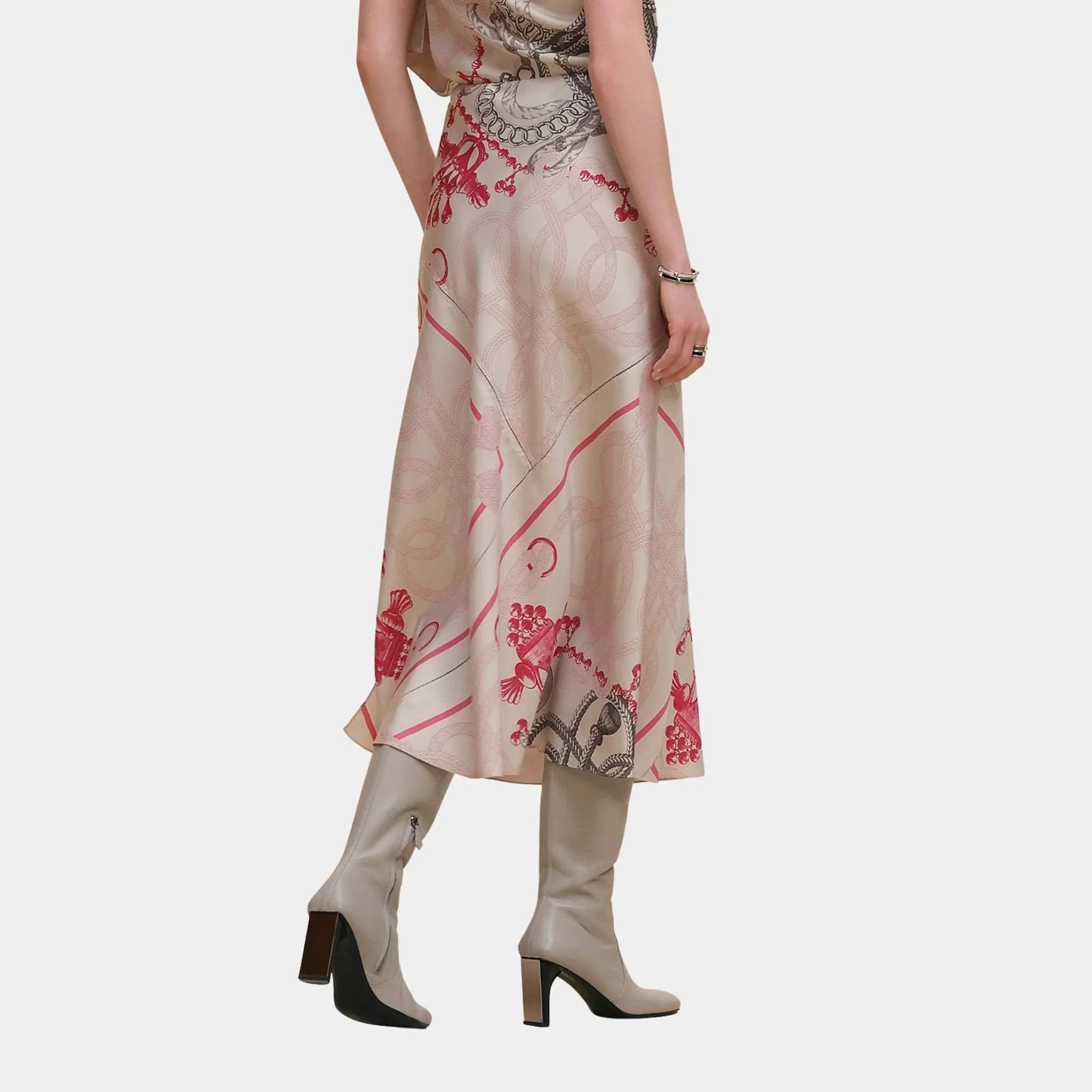 Palefroi Remix Flowy Slanted Skirt