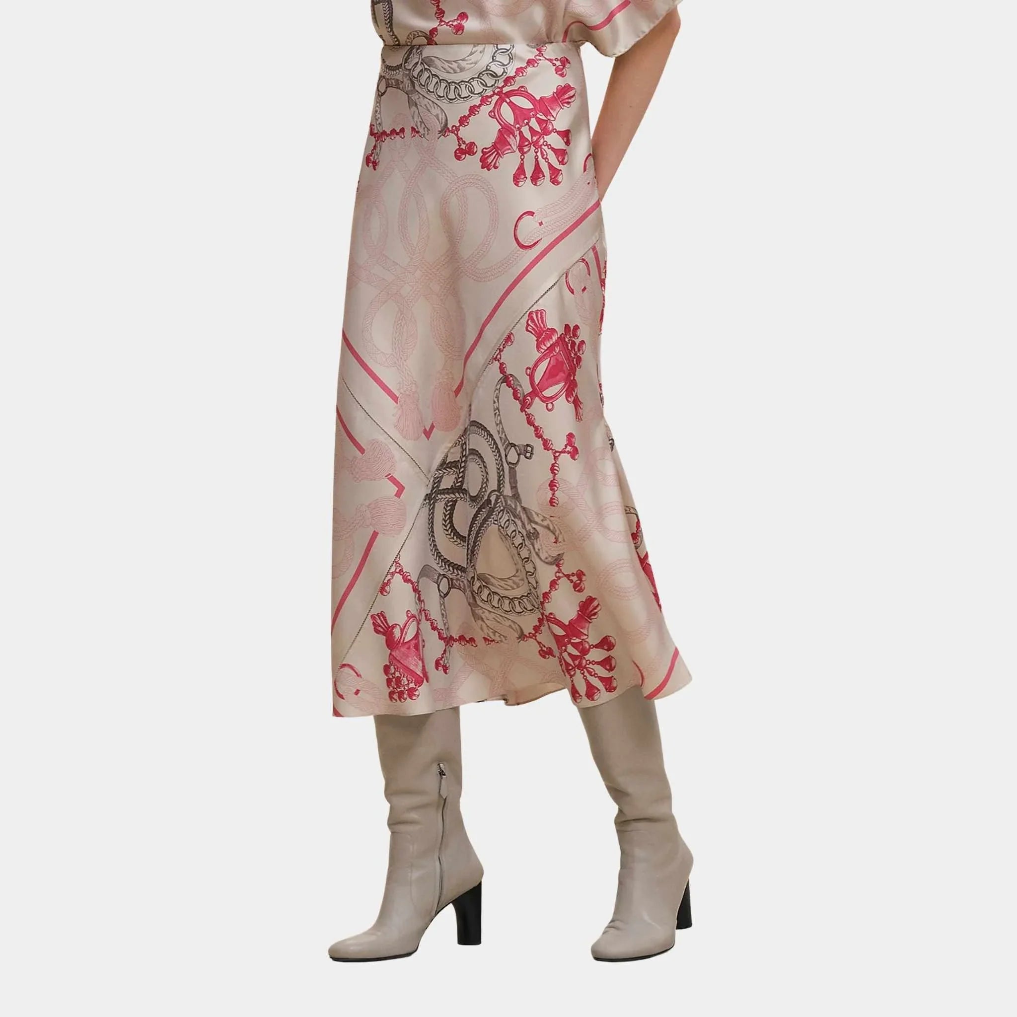 Palefroi Remix Flowy Slanted Skirt