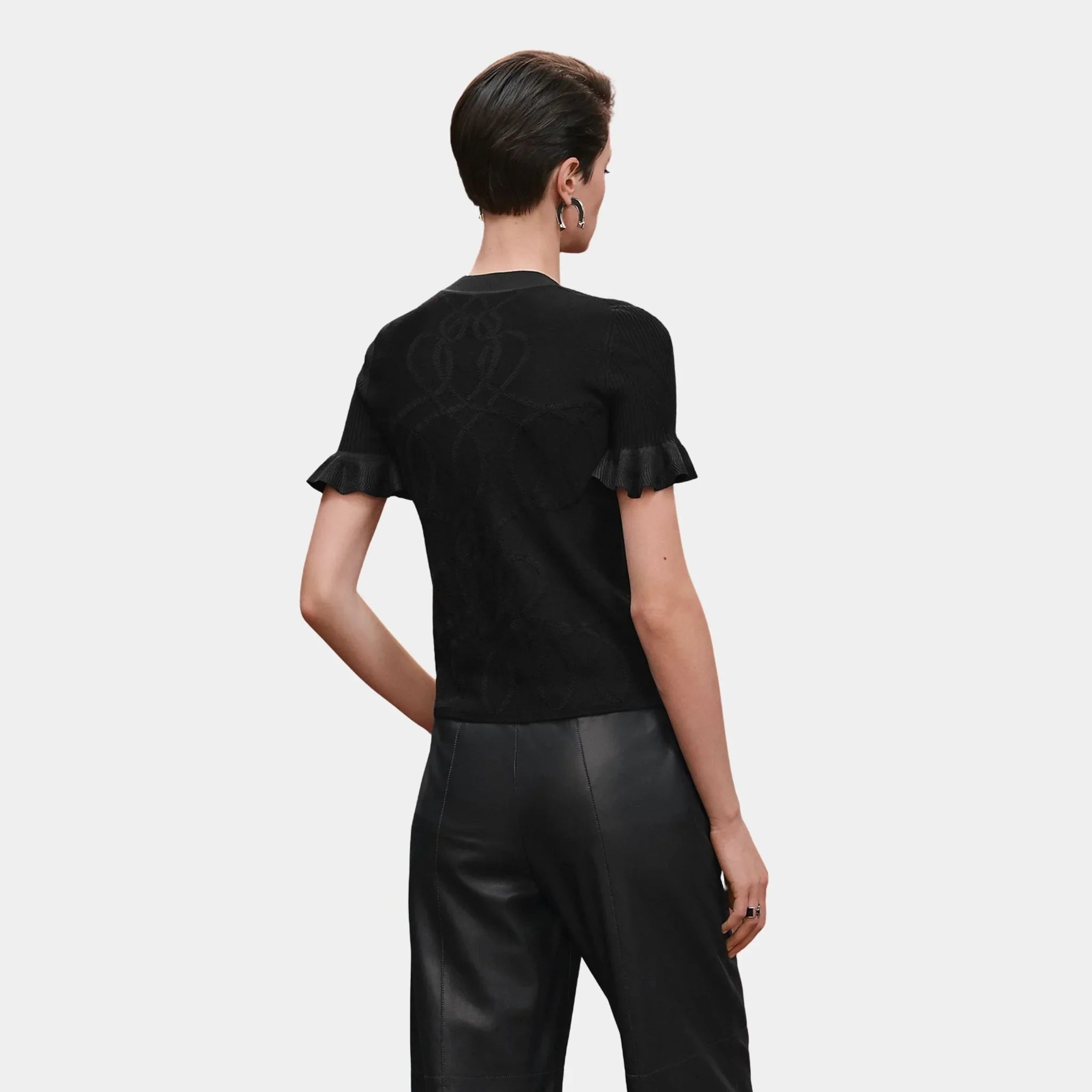 Palefroi Remix Short-sleeve Sweater in Wool