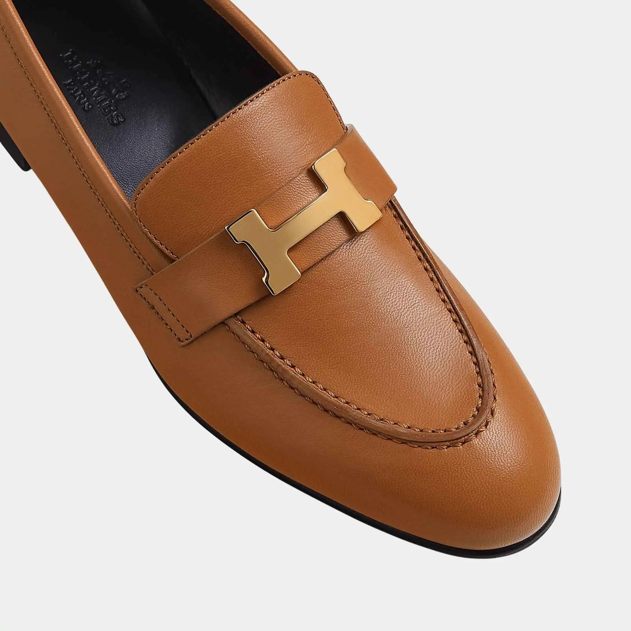 Paris Loafer in Goatskin with Permabrass Plated Buckle Women