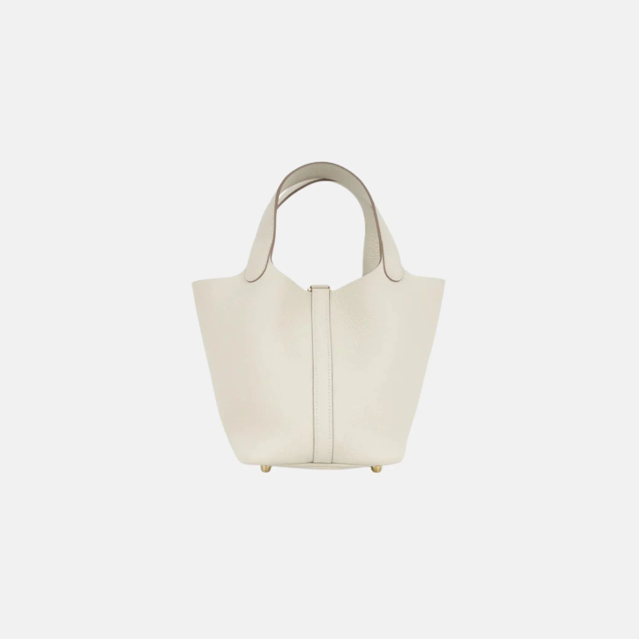 Picotin 18 Craie Clemence Leather GHW