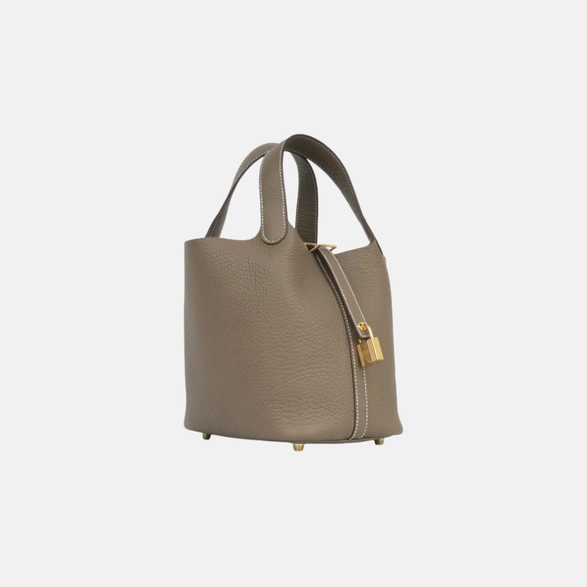 Picotin 18 Etoupe Clemence Leather GHW