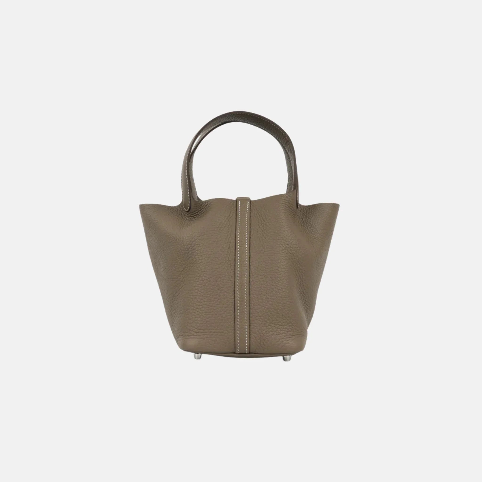 Picotin 18 Etoupe Clemence Leather PHW