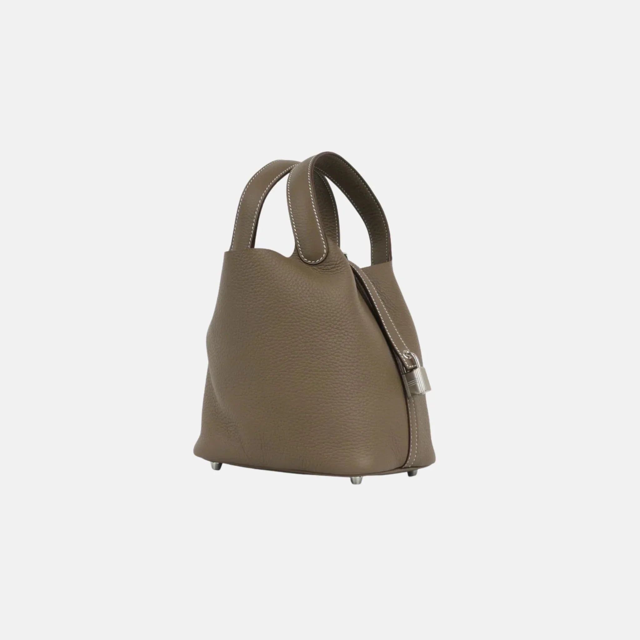 Picotin 18 Etoupe Clemence Leather PHW