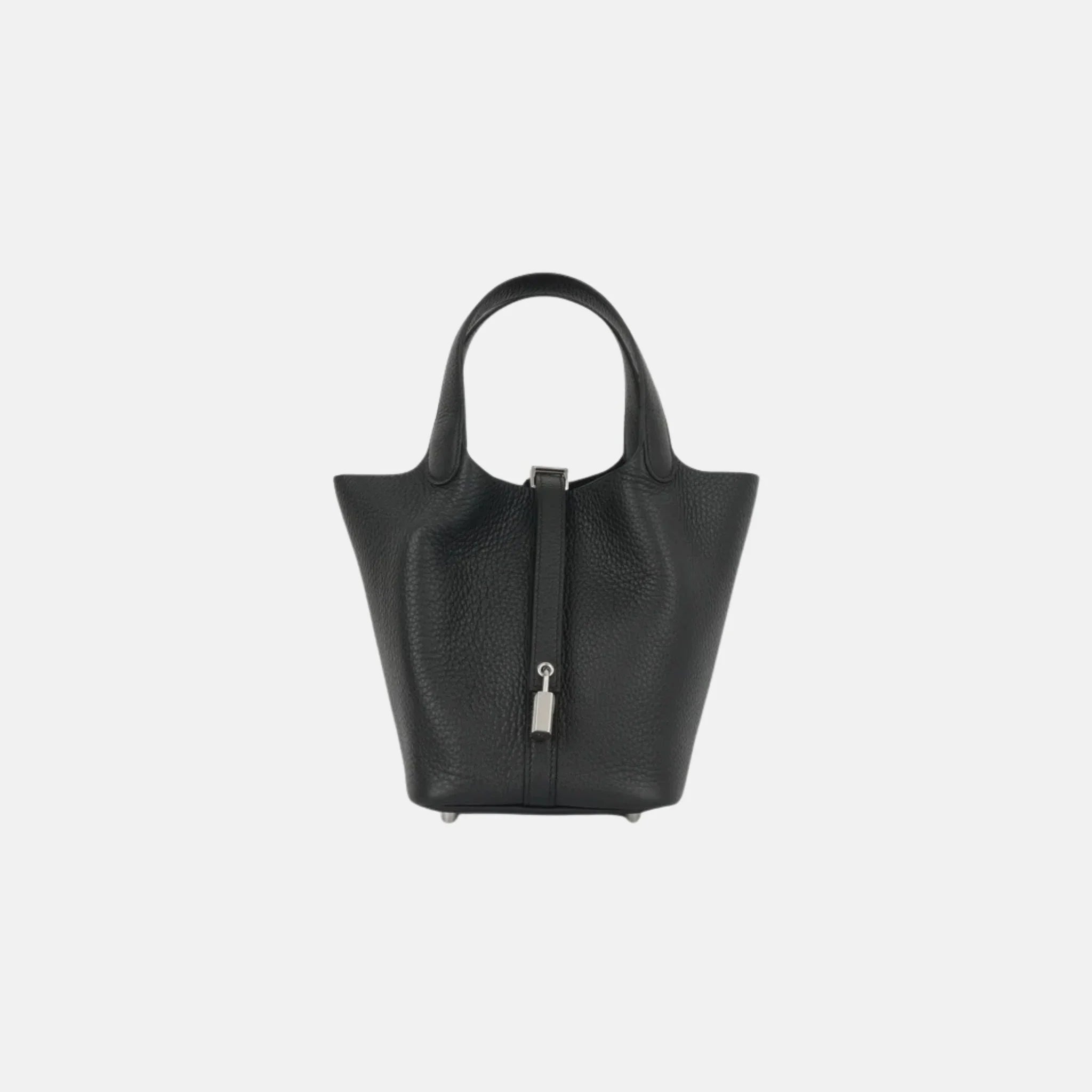 Picotin 18 Noir Clemence Leather PHW