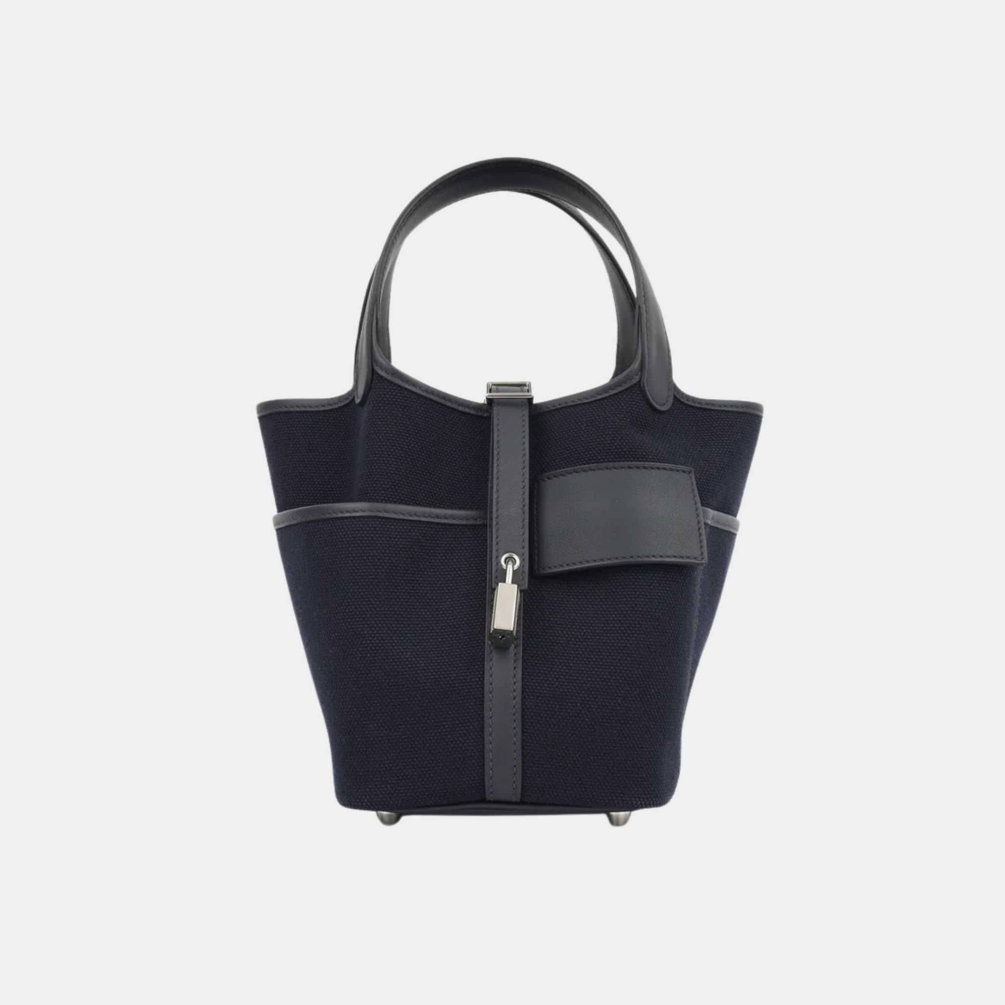 Picotin 18 Toile Goeland-Swift Cargo Bleu Marine/Black PHW