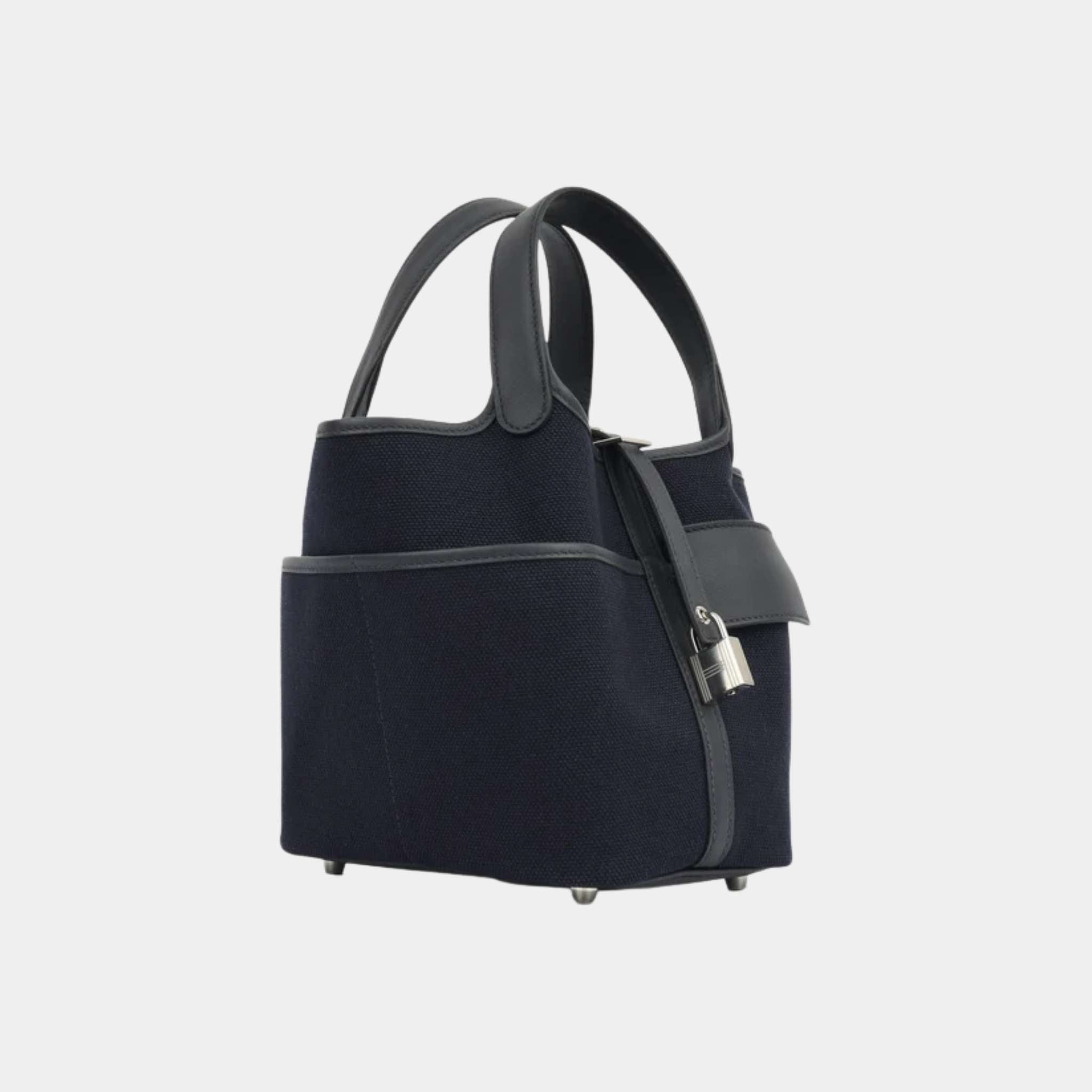 Picotin 18 Toile Goeland-Swift Cargo Bleu Marine/Black PHW