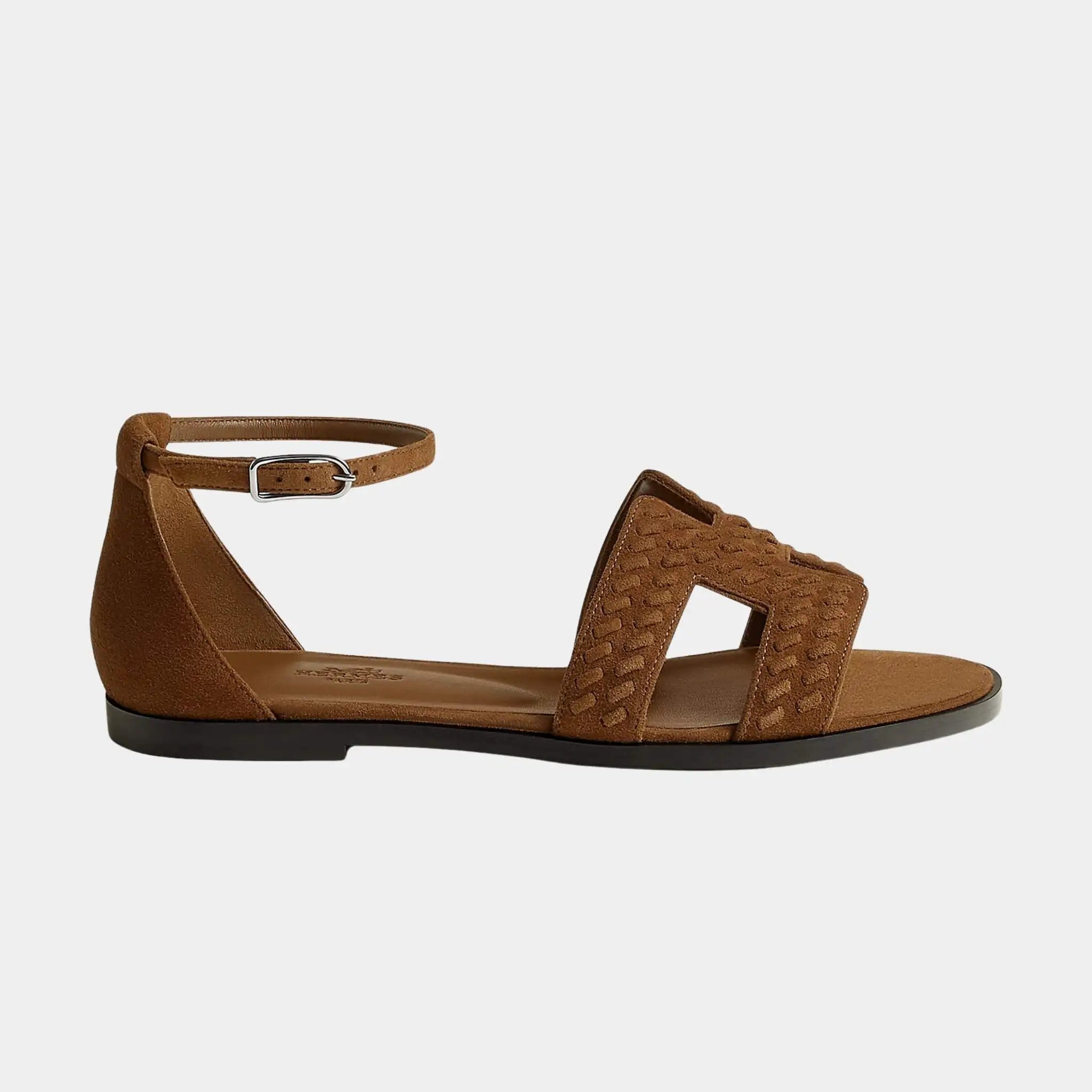 Santorini Sandal Braided Suede Goatskin