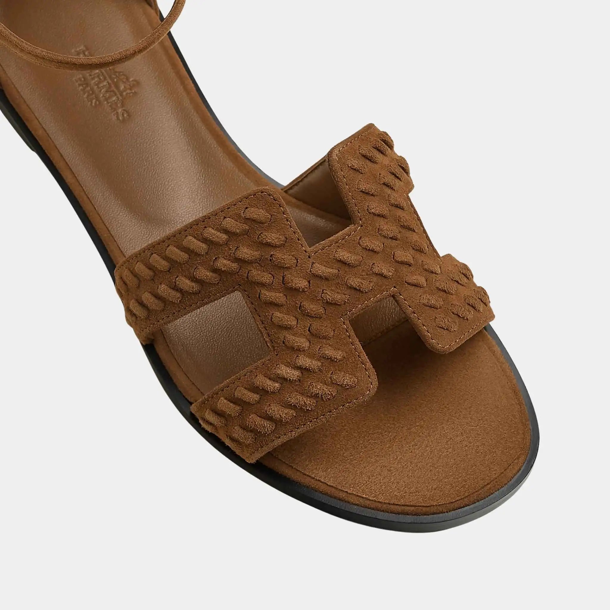 Santorini Sandal Braided Suede Goatskin
