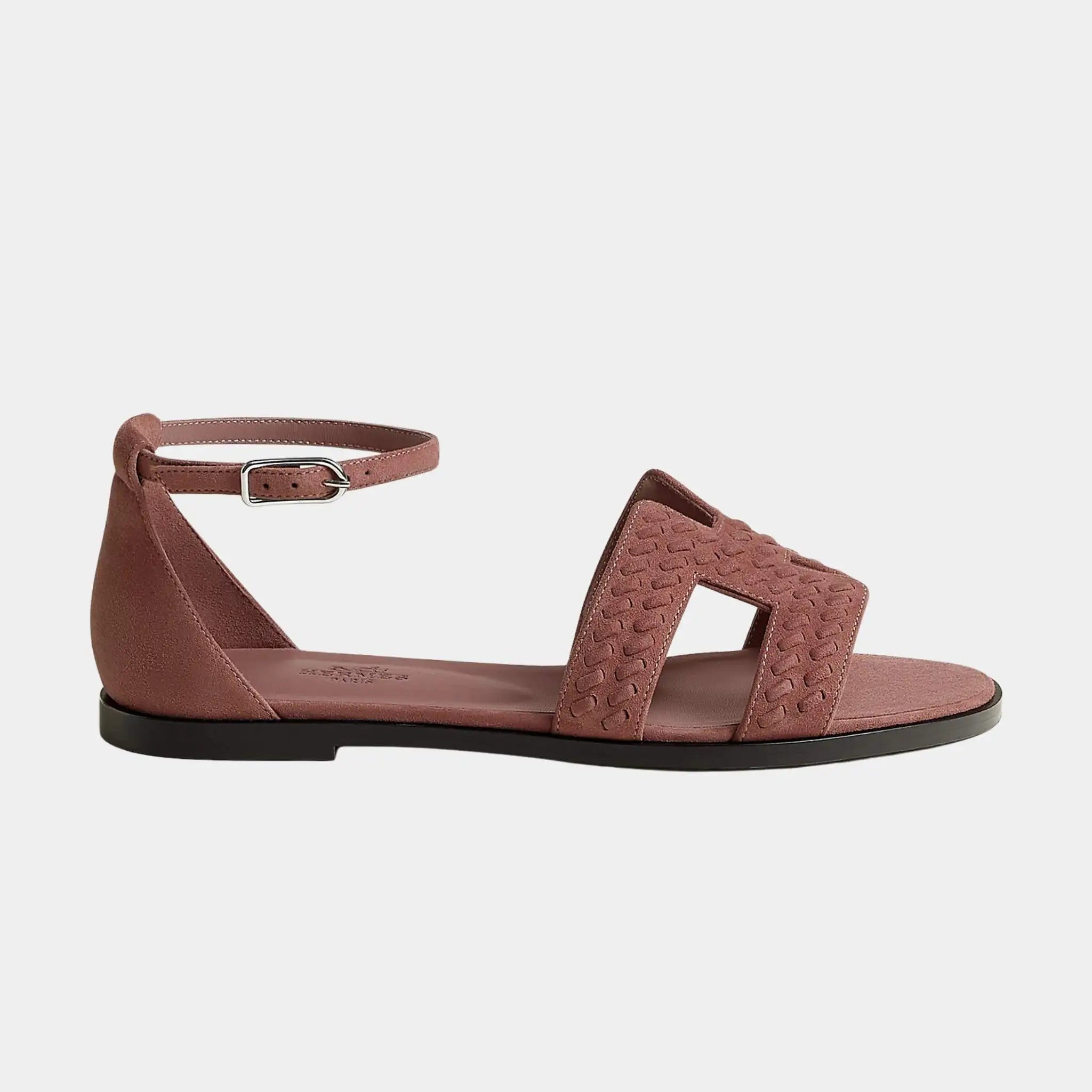 Santorini Sandal Braided Suede Goatskin