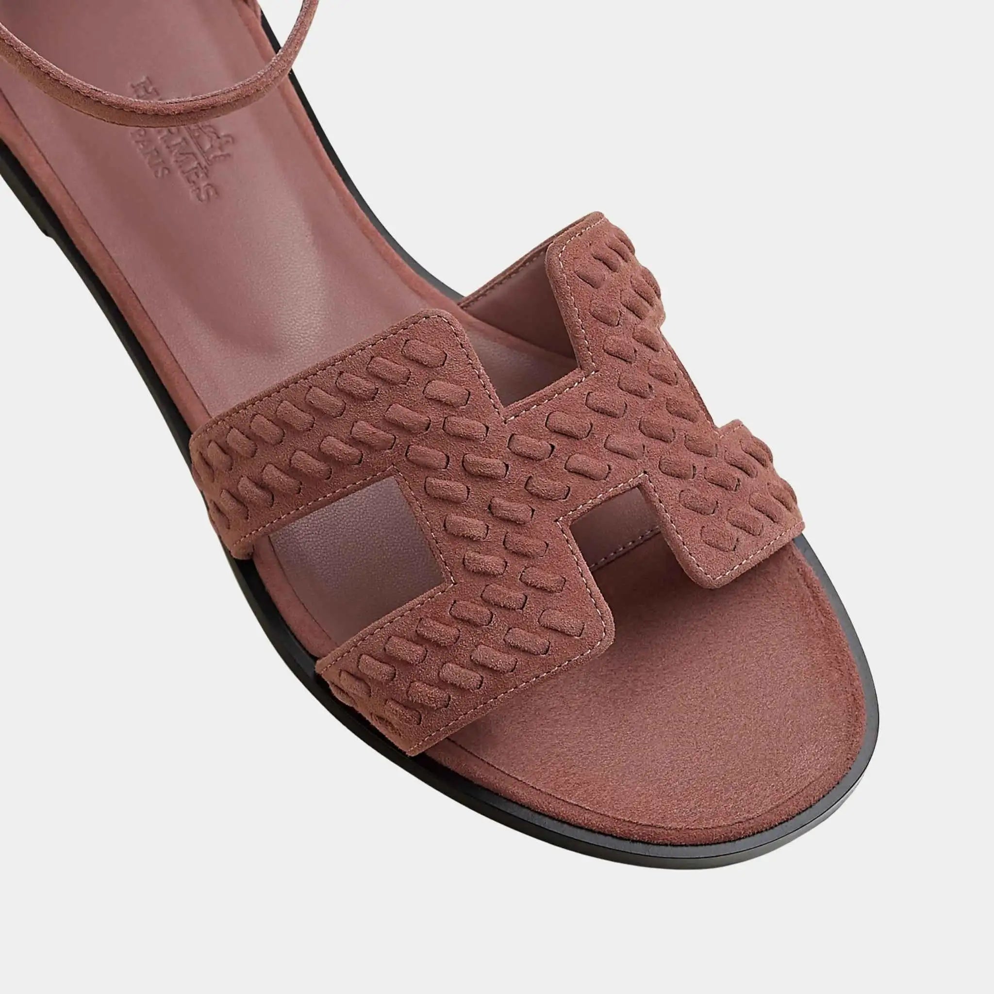 Santorini Sandal Braided Suede Goatskin