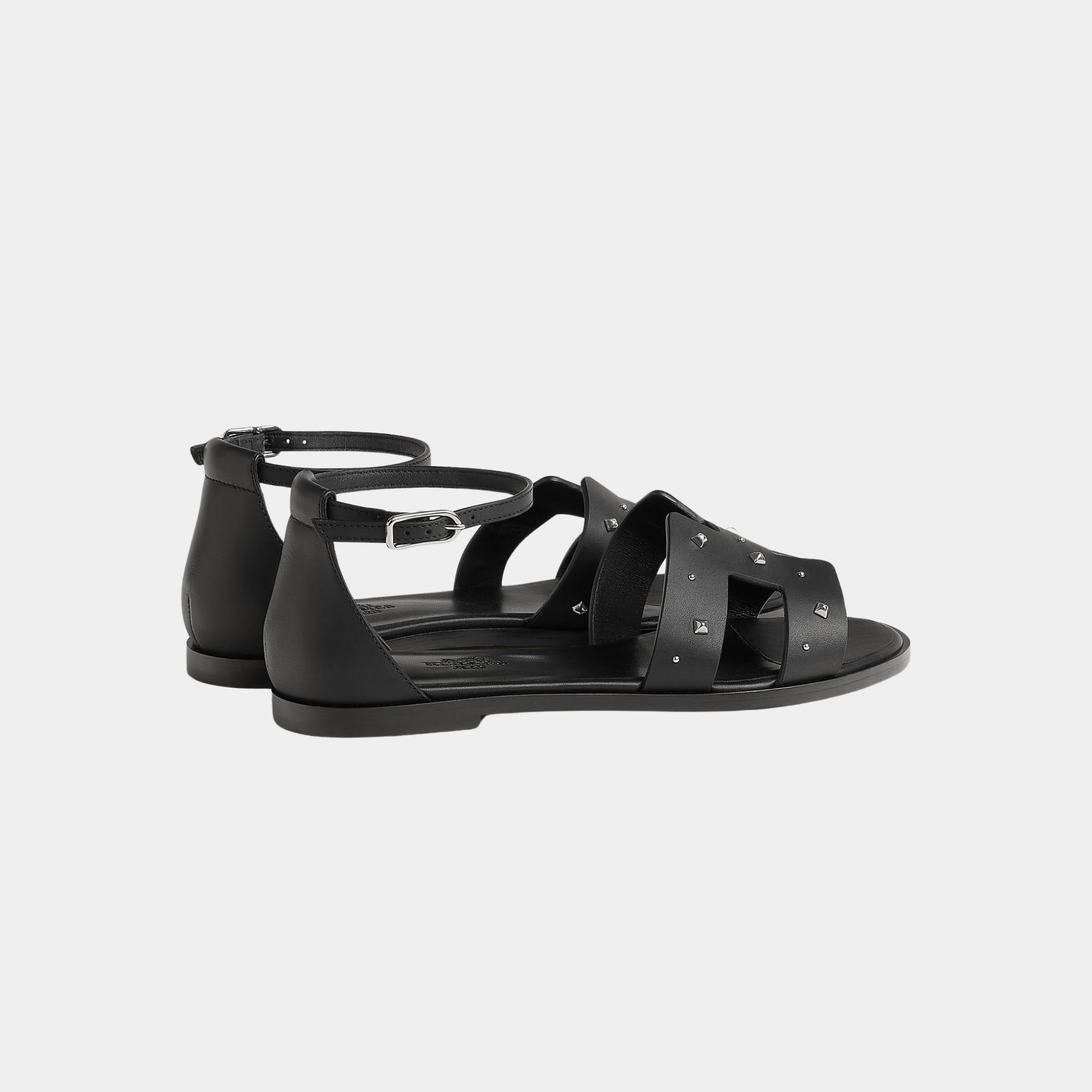 Santorini Sandals Calfskin With Medor Studs