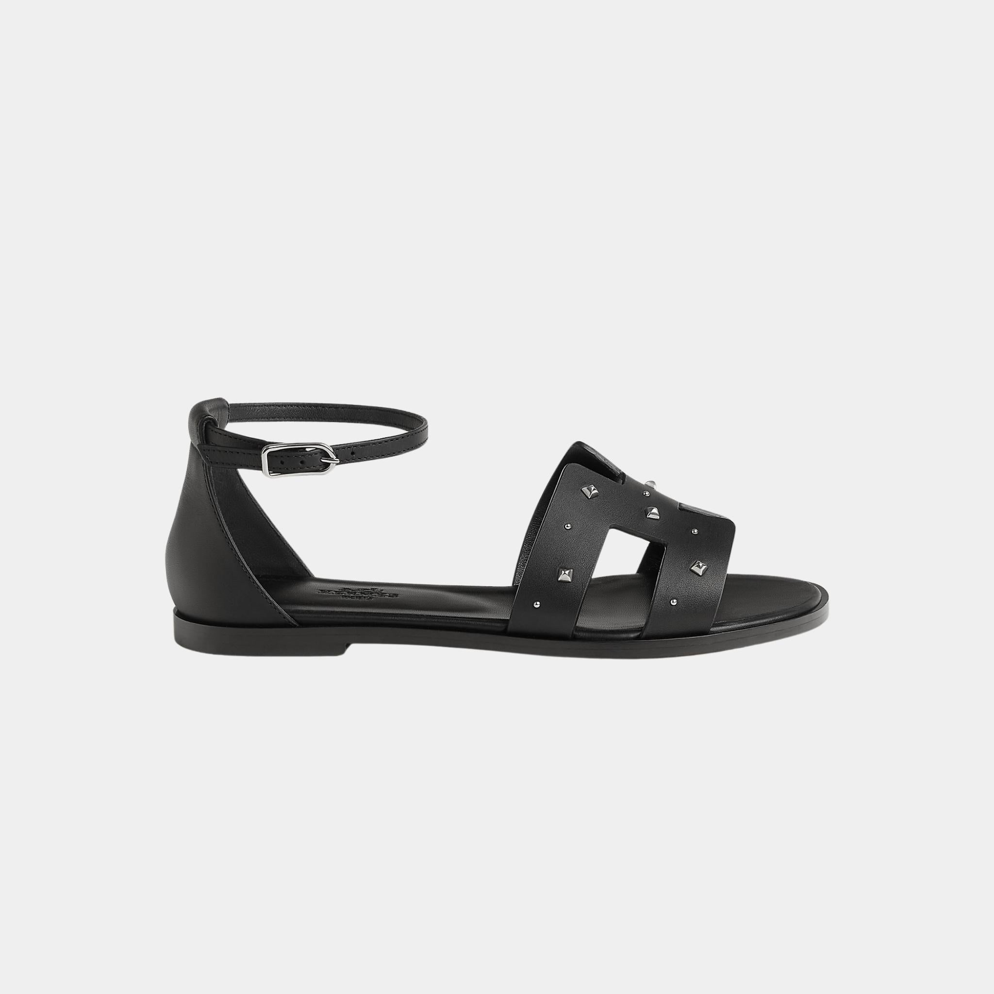 Santorini Sandals Calfskin With Medor Studs