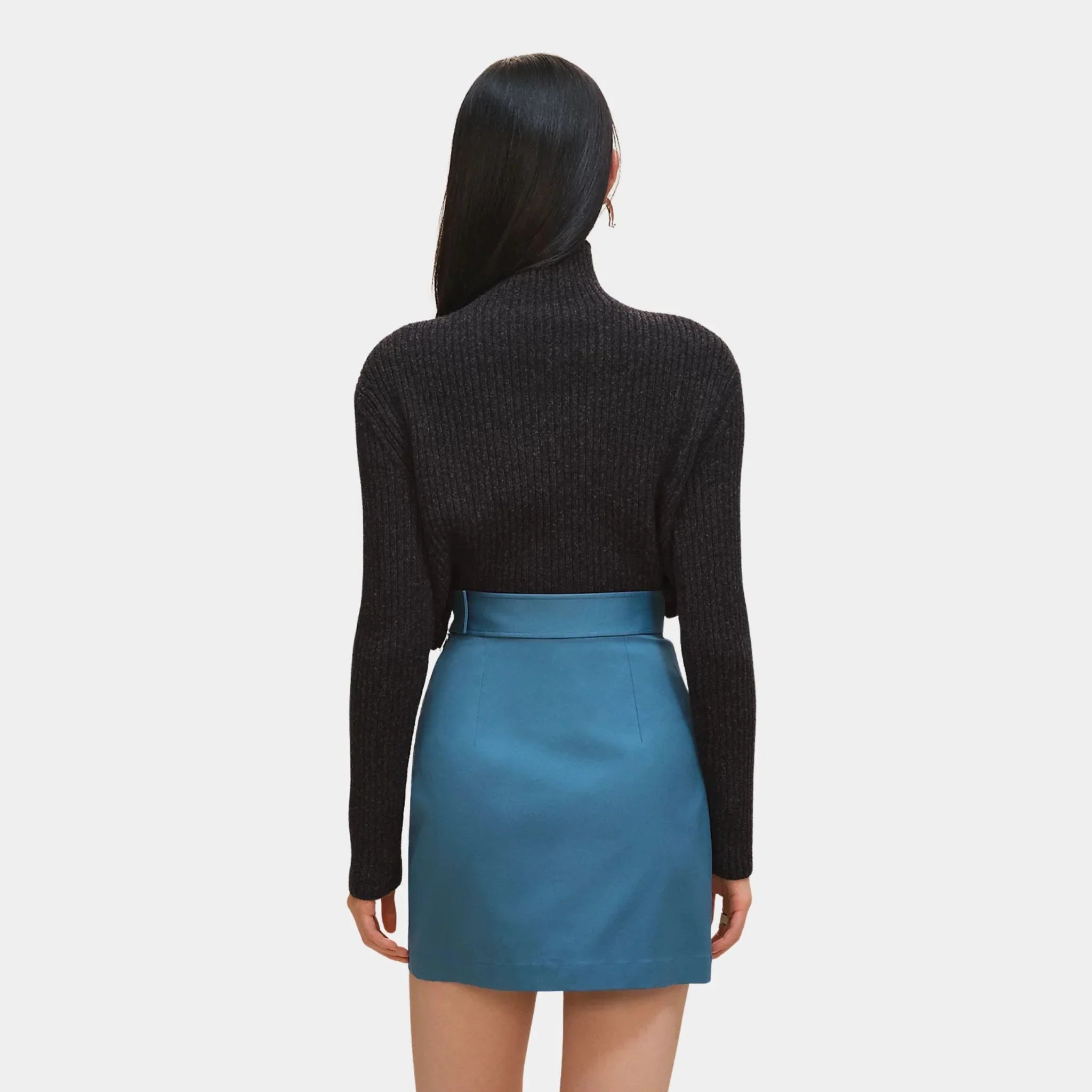 Skirt in Double Stretch Cotton Twill