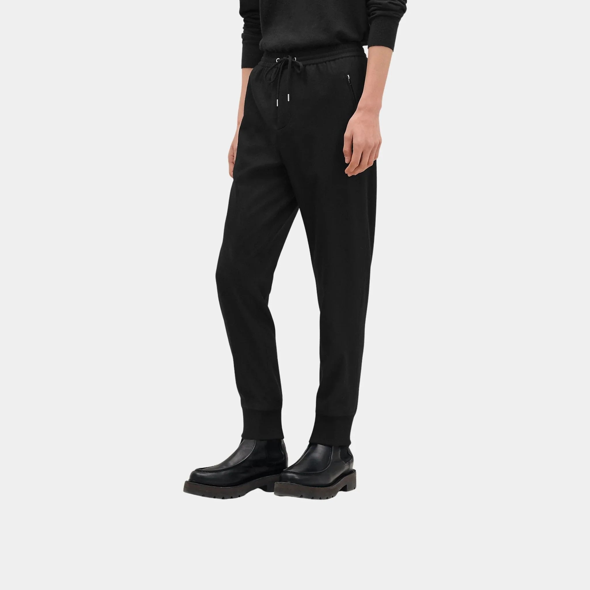 Hermes Valmy Jogging Pants, Noir, Front
