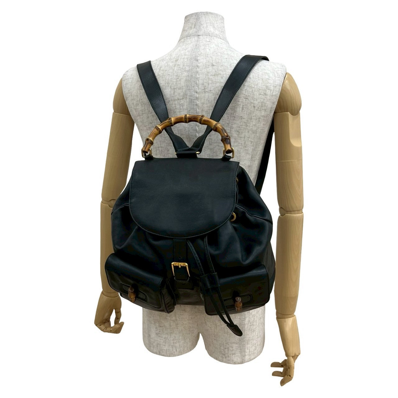 Gucci Bamboo Leather Backpack