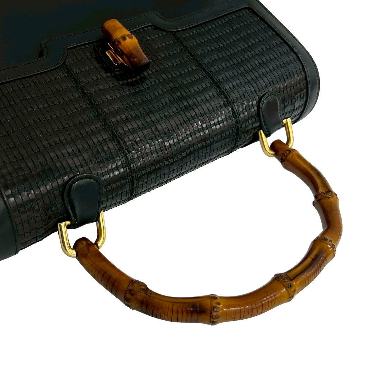 Gucci Bamboo Leather Handbag