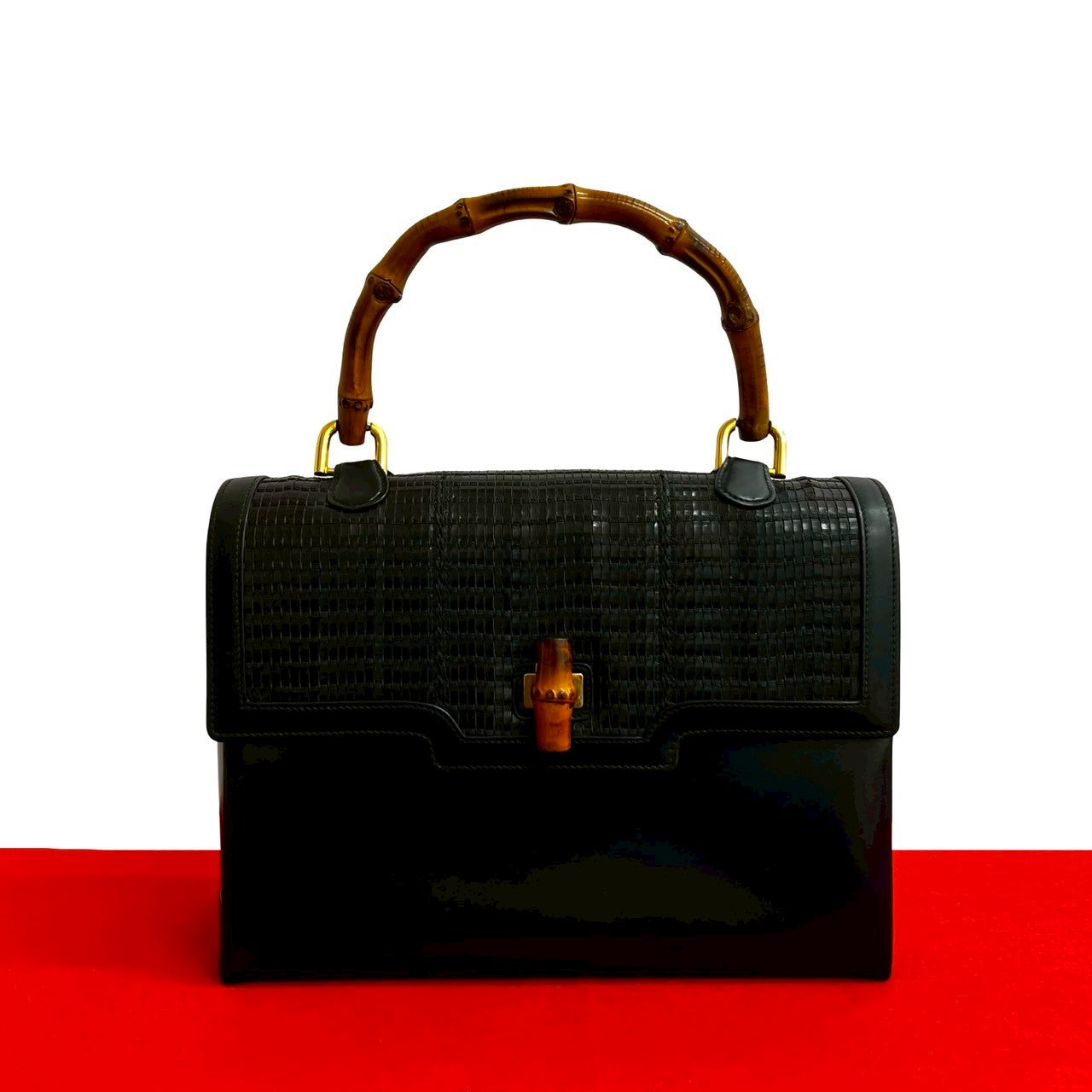 Gucci Bamboo Leather Handbag