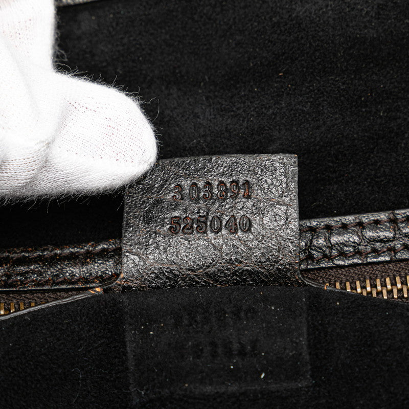 Gucci 303891 Leather Boston Bag