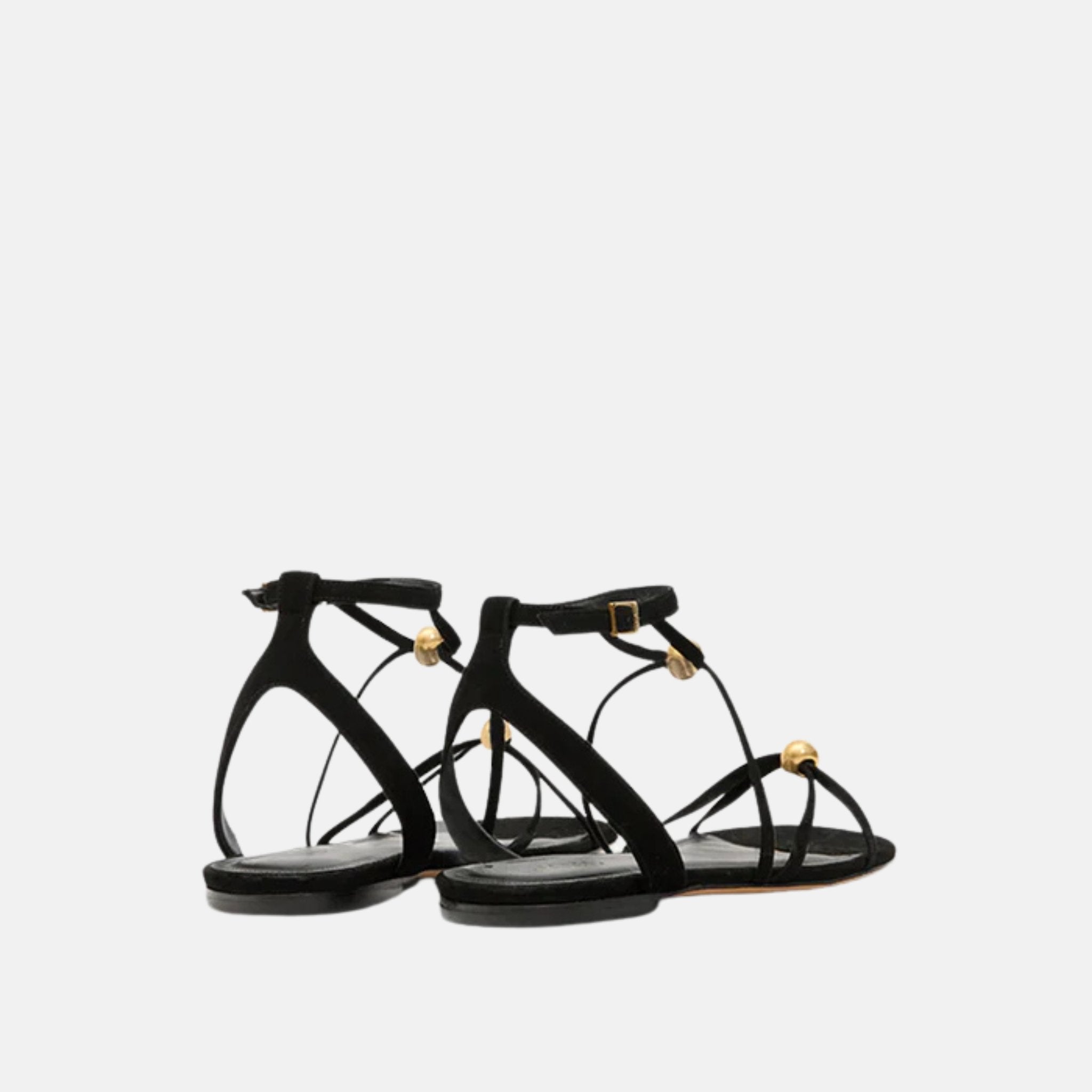 Aeza Flat Sandals In Suede Leather