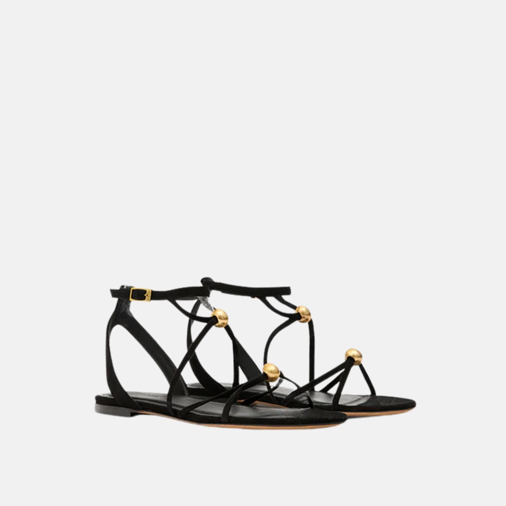 Aeza Flat Sandals In Suede Leather
