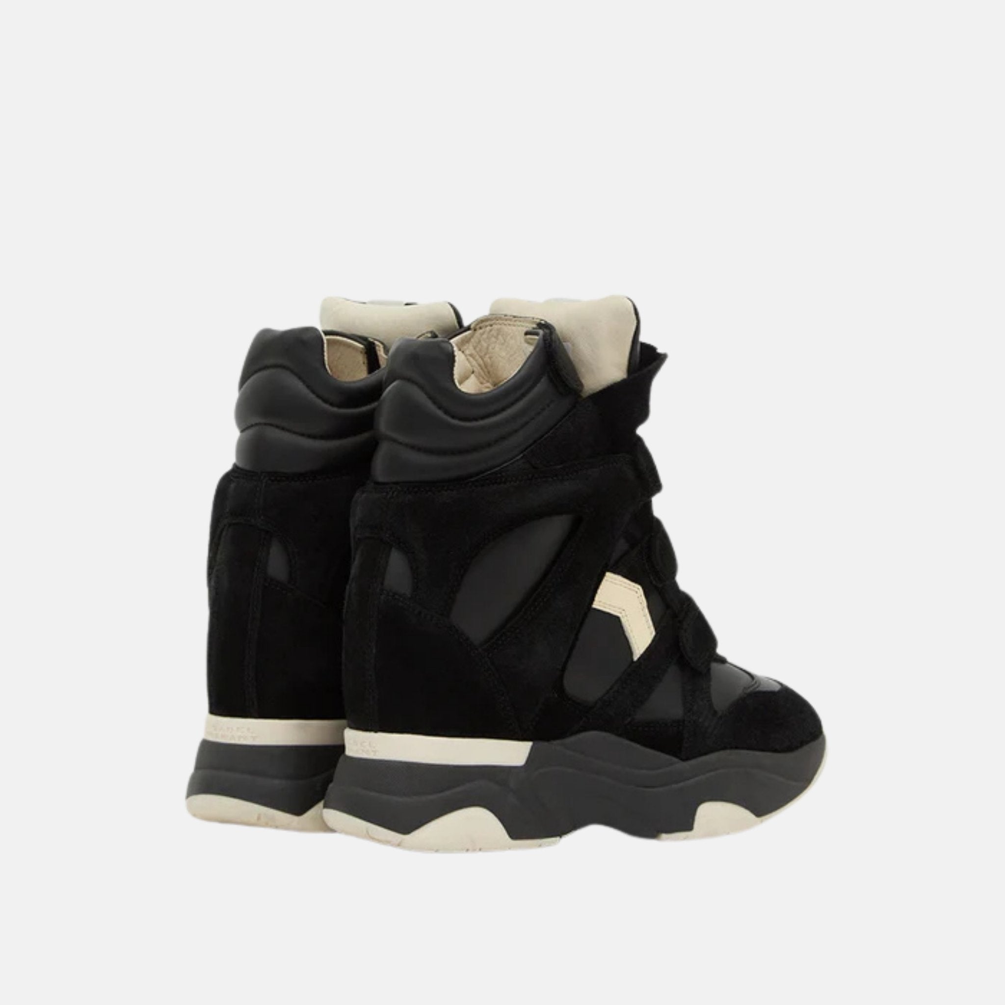 Balskee High Top Leather Wedge Sneakers