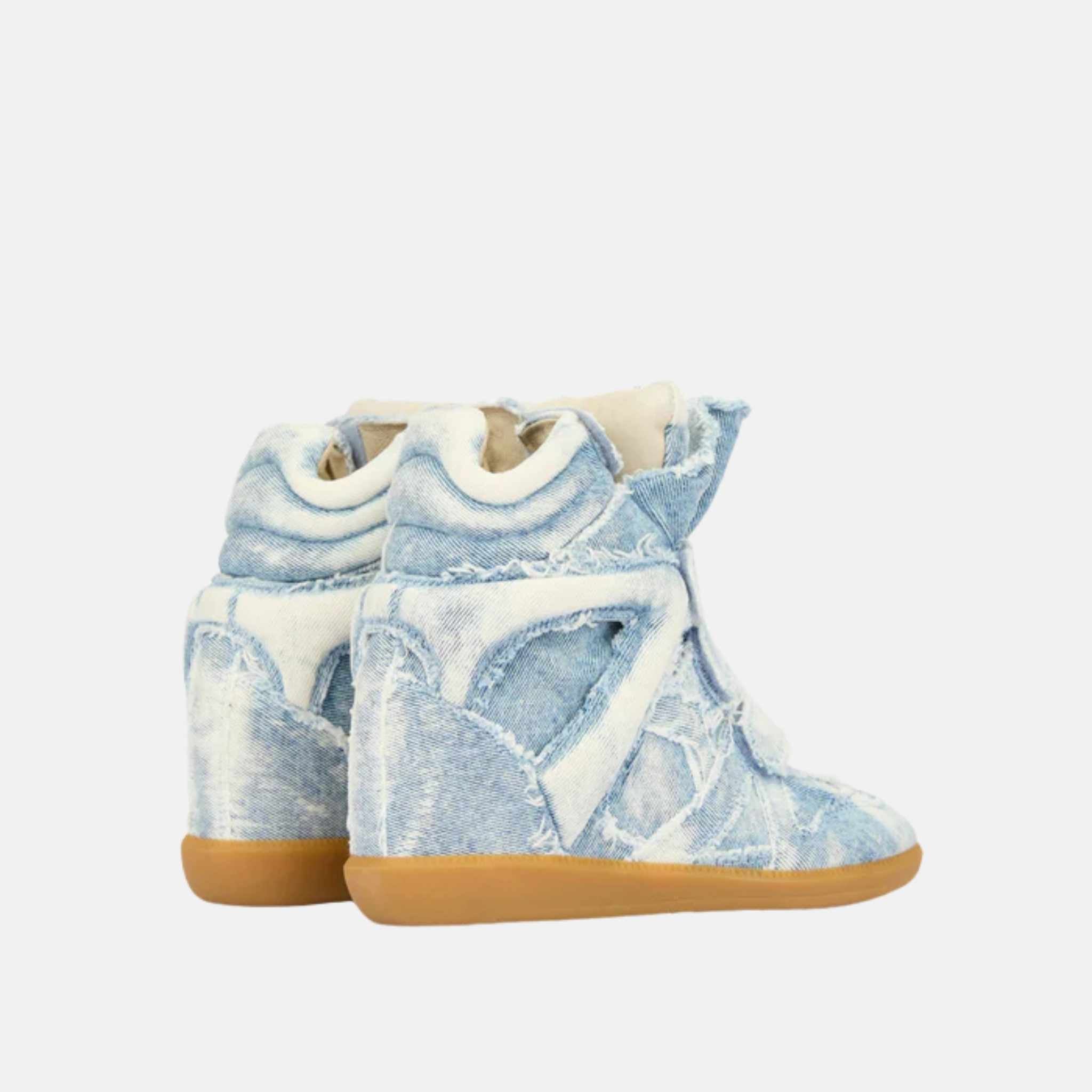 Bekett Wedge Sneakers In Denim