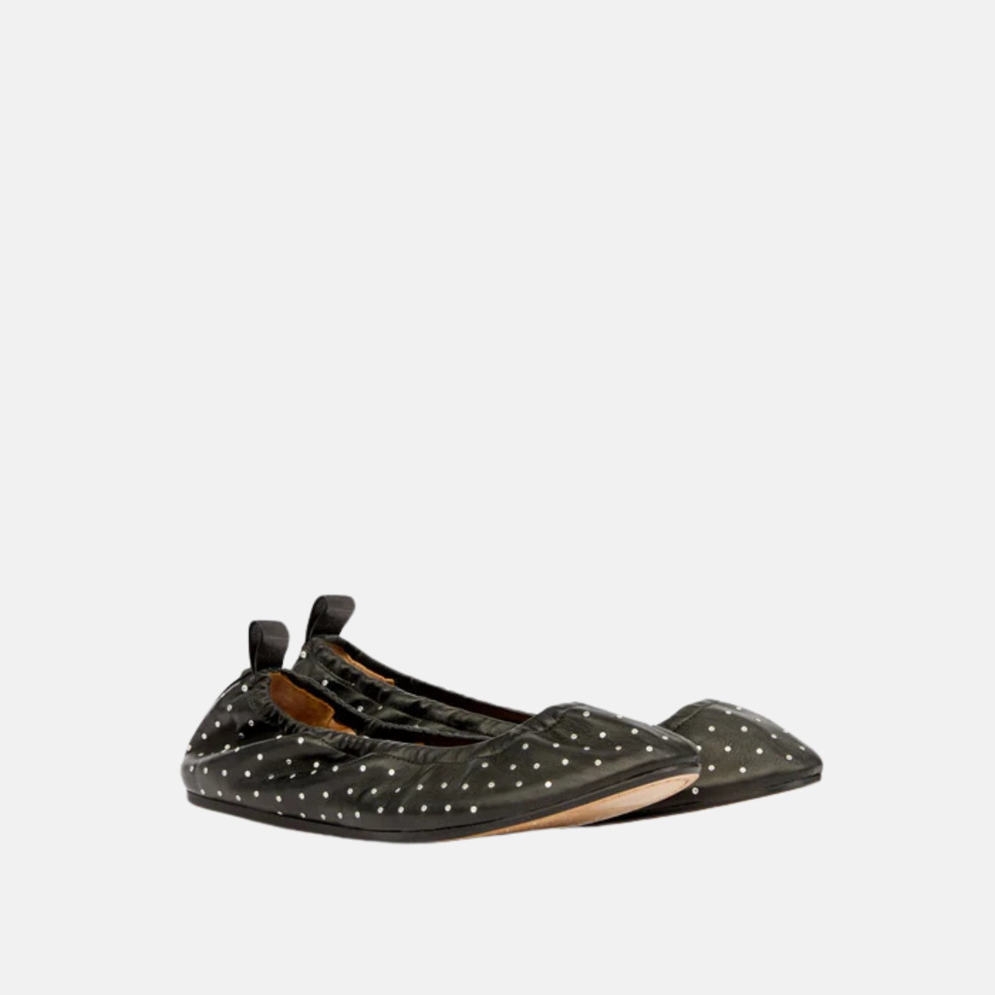 Belna Studded Leather Ballet Flats