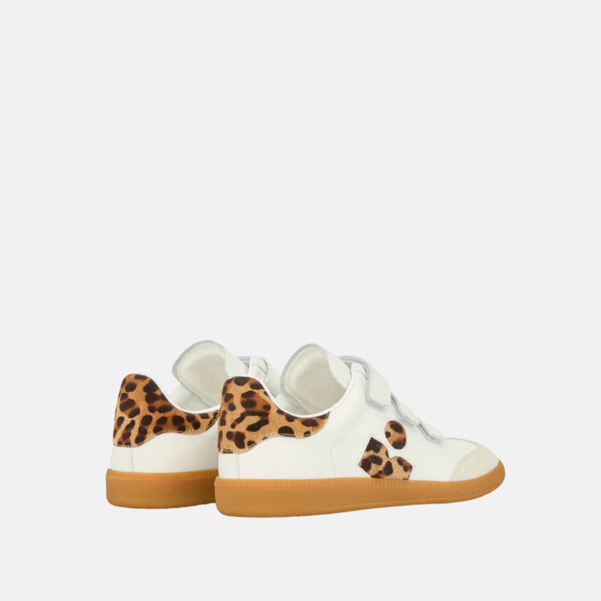 Beth Low Top Sneakers In Leopard Print Leather