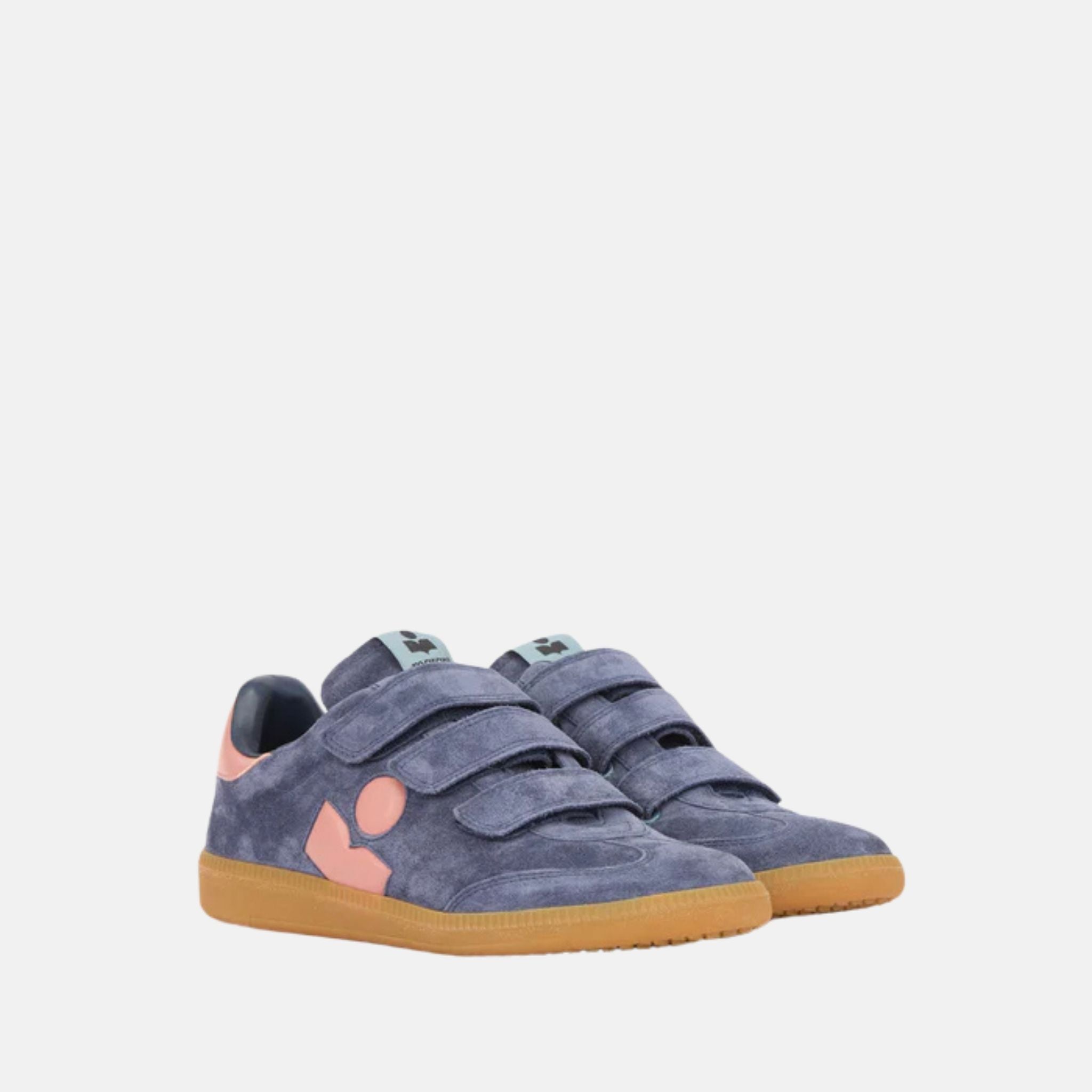Beth Low Top Sneakers In Suede Calfskin Leather