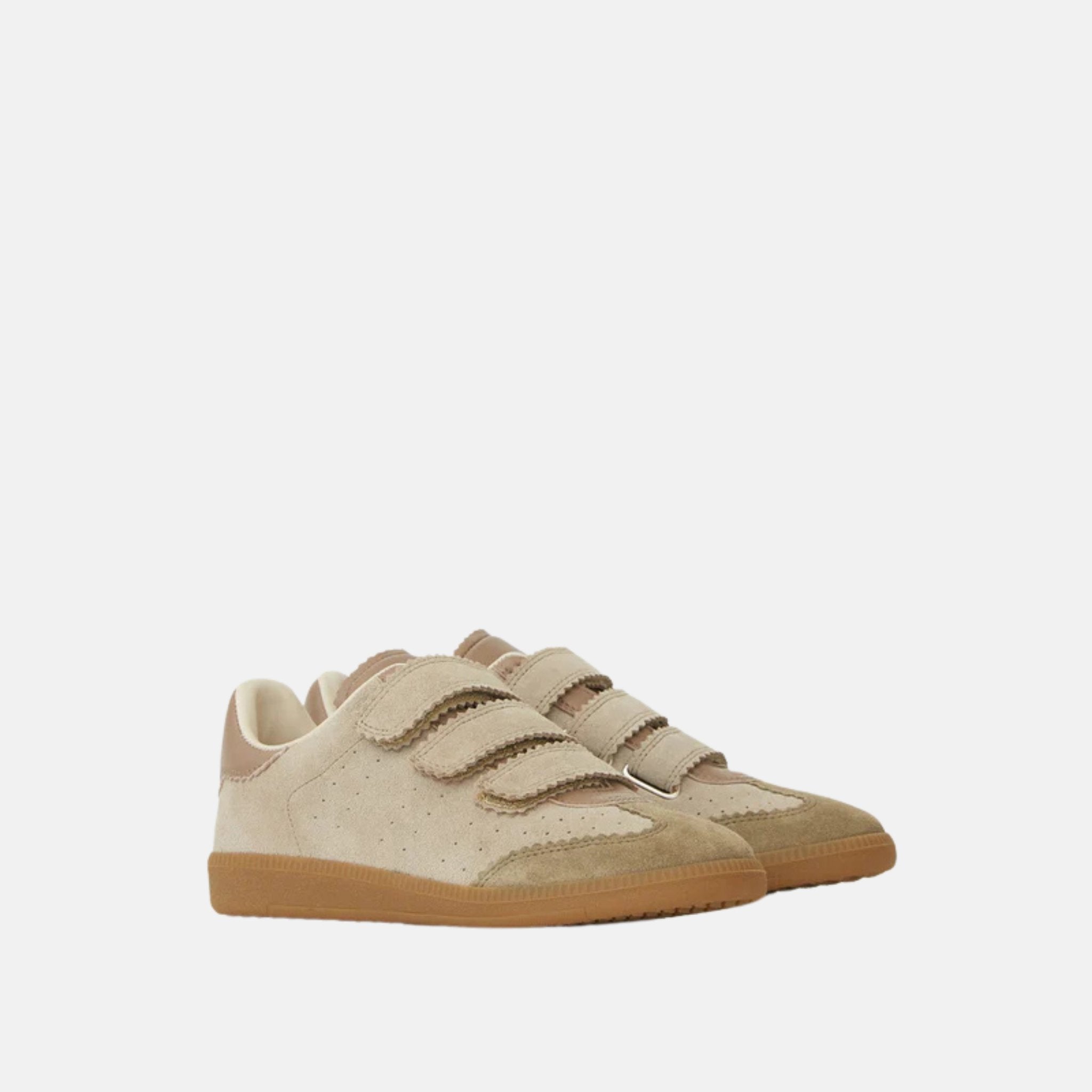 Beth Suede Calfskin Low-Top Sneakers