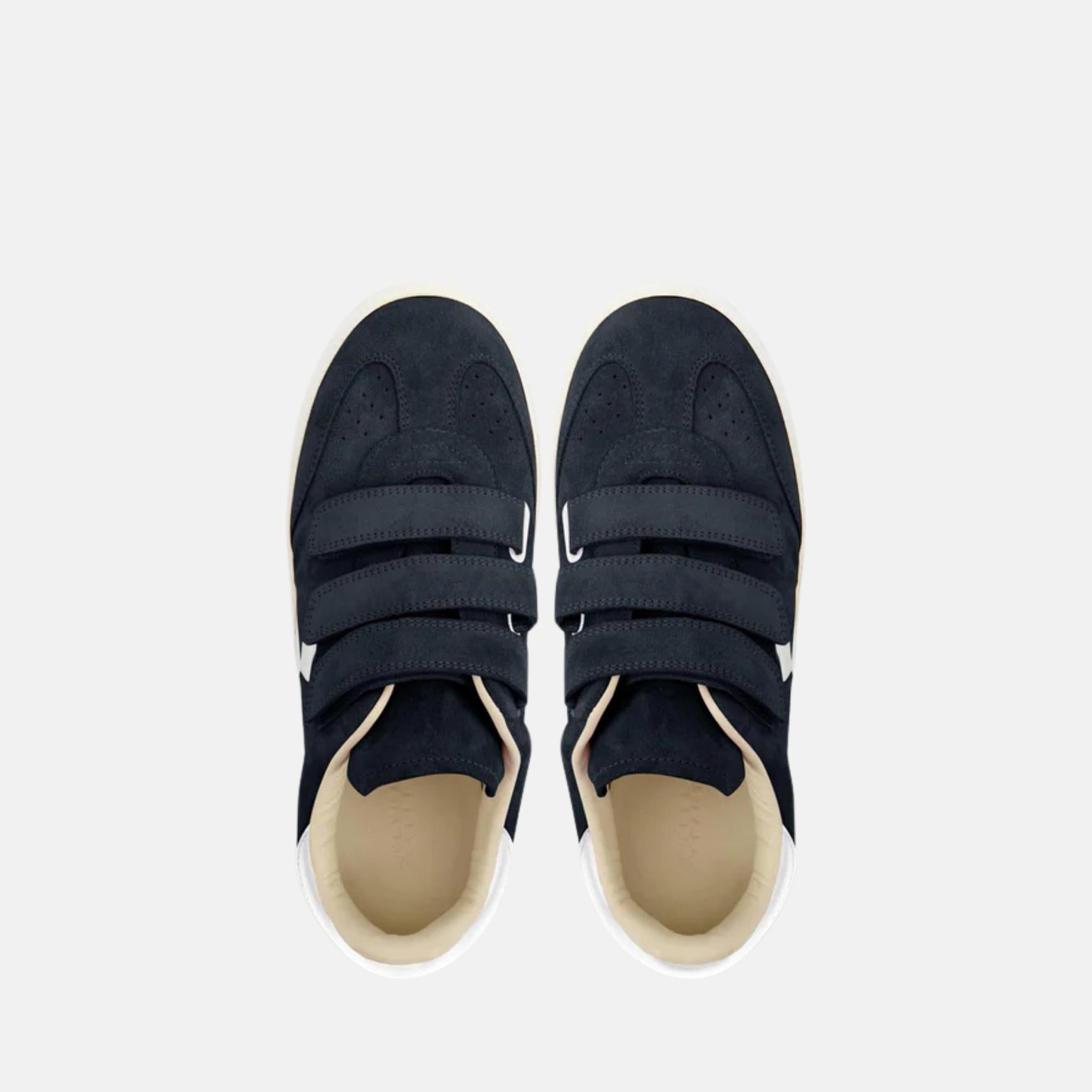 Beth Sneakers In Suede Calfskin With Velcro Straps