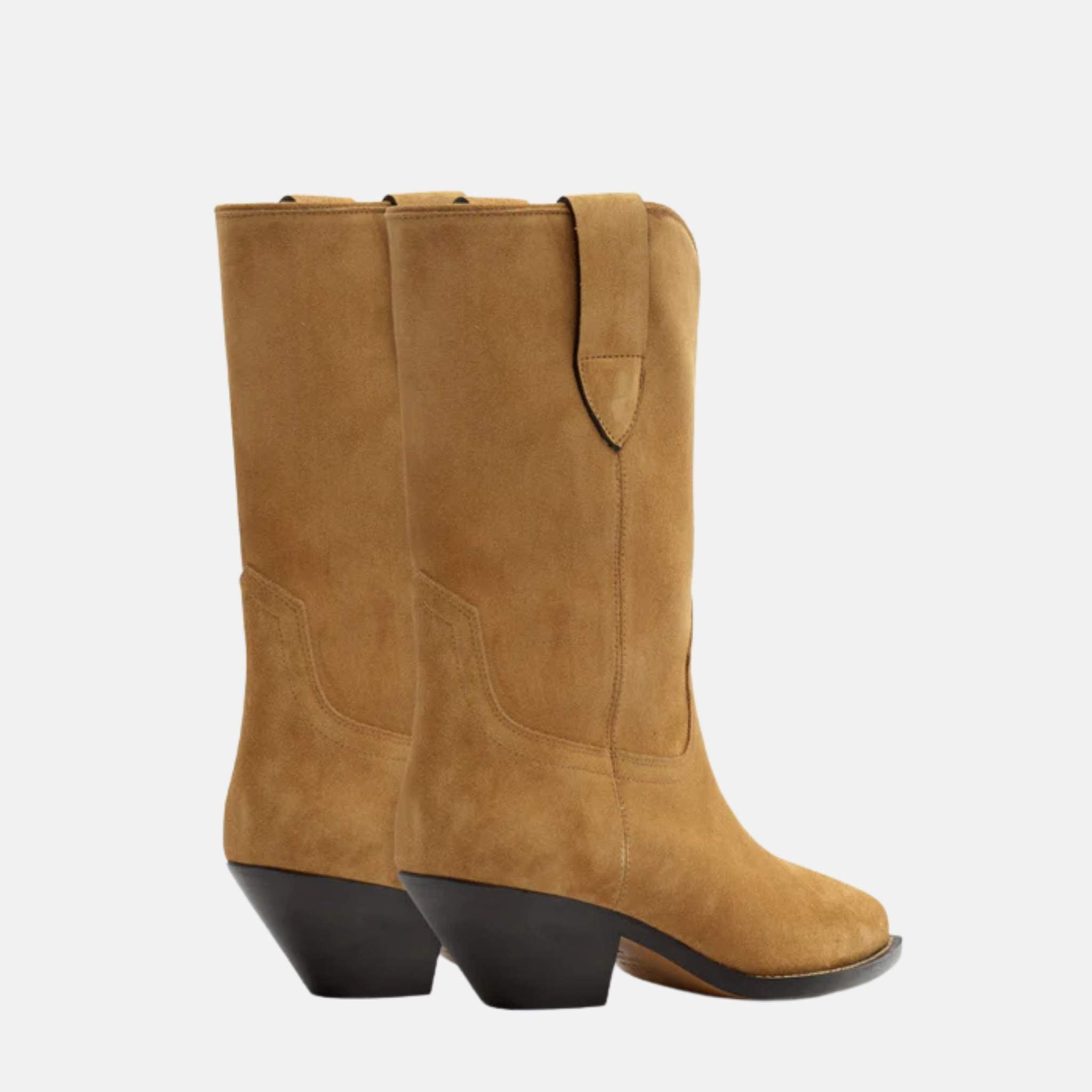 Dahope Cowboy Boots In Suede Calfskin Leather