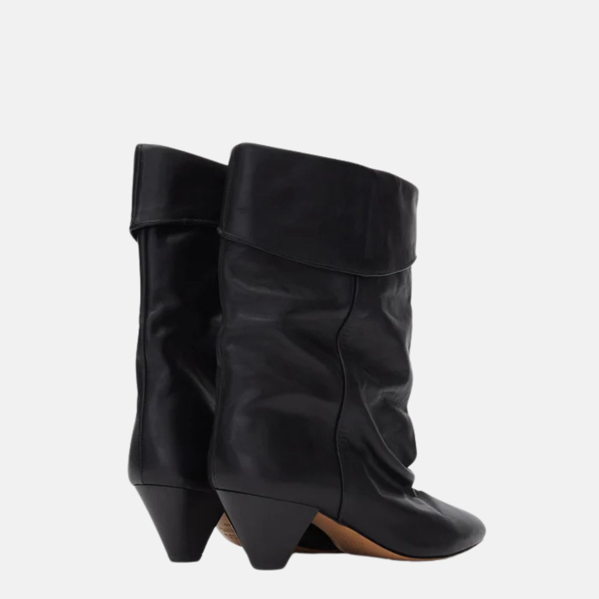 Dalby Draped Boots In Calfskin Leather