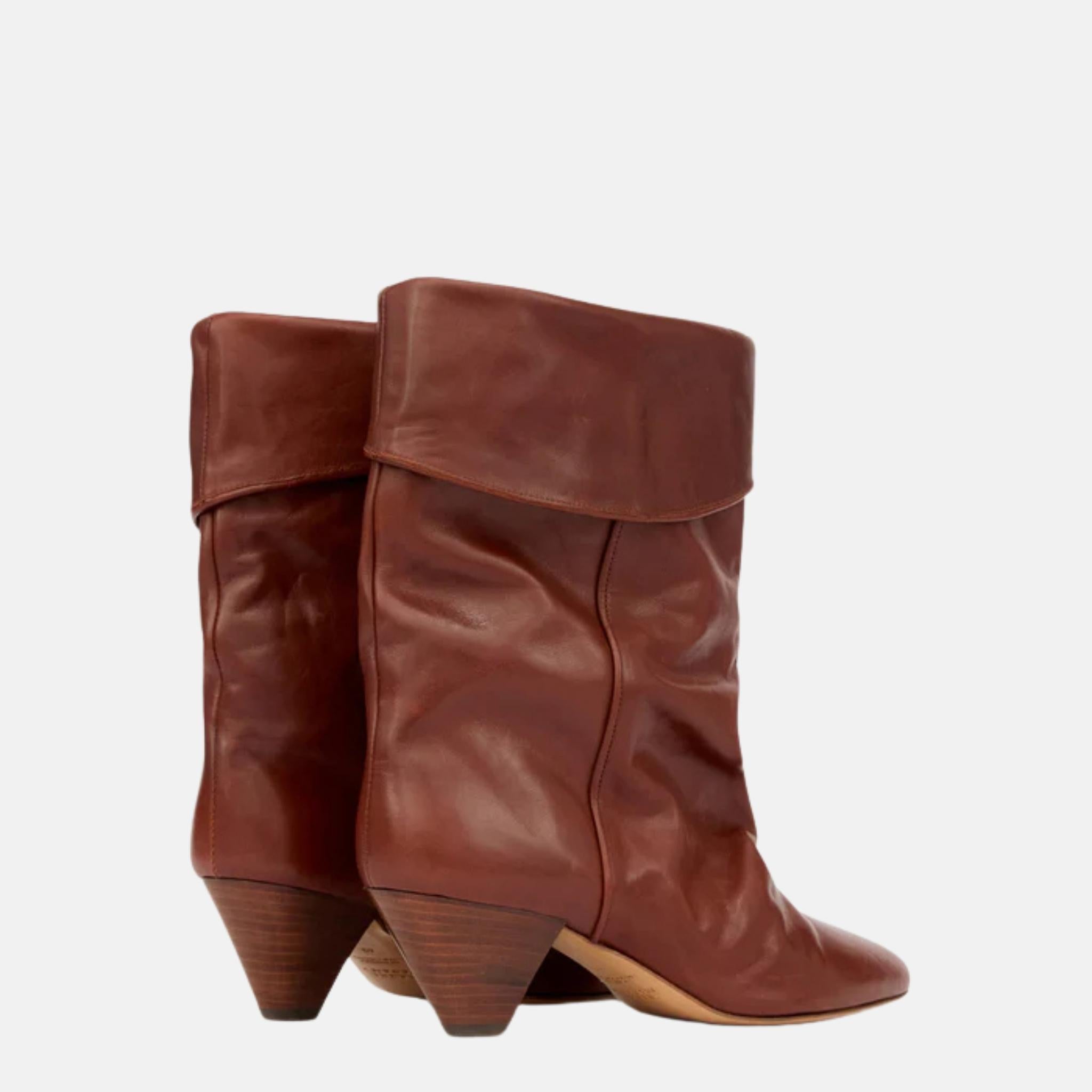 Dalby Draped Boots In Calfskin Leather