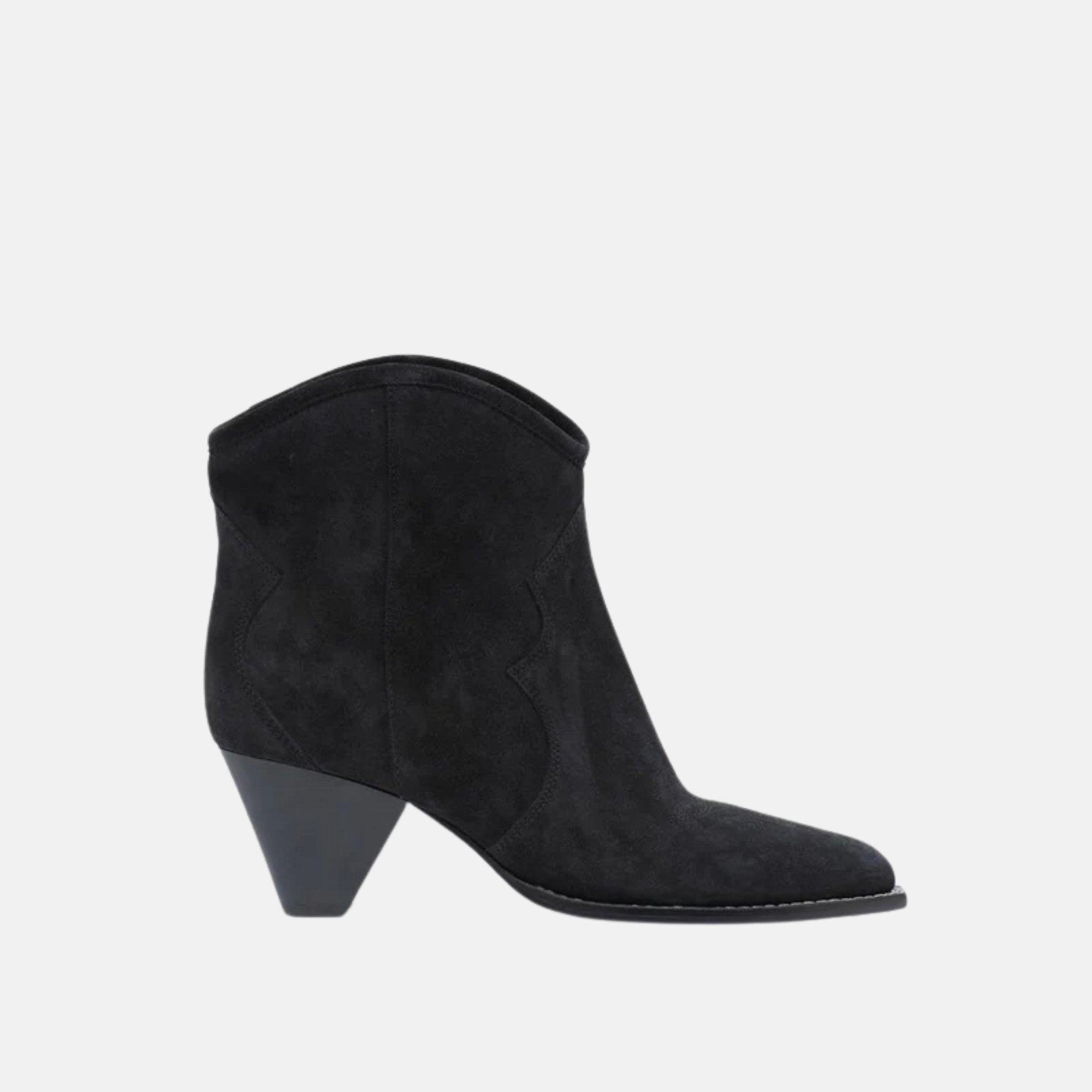 Isabel Marant Darizo High Heeled Cowboy Boots, Black, Side