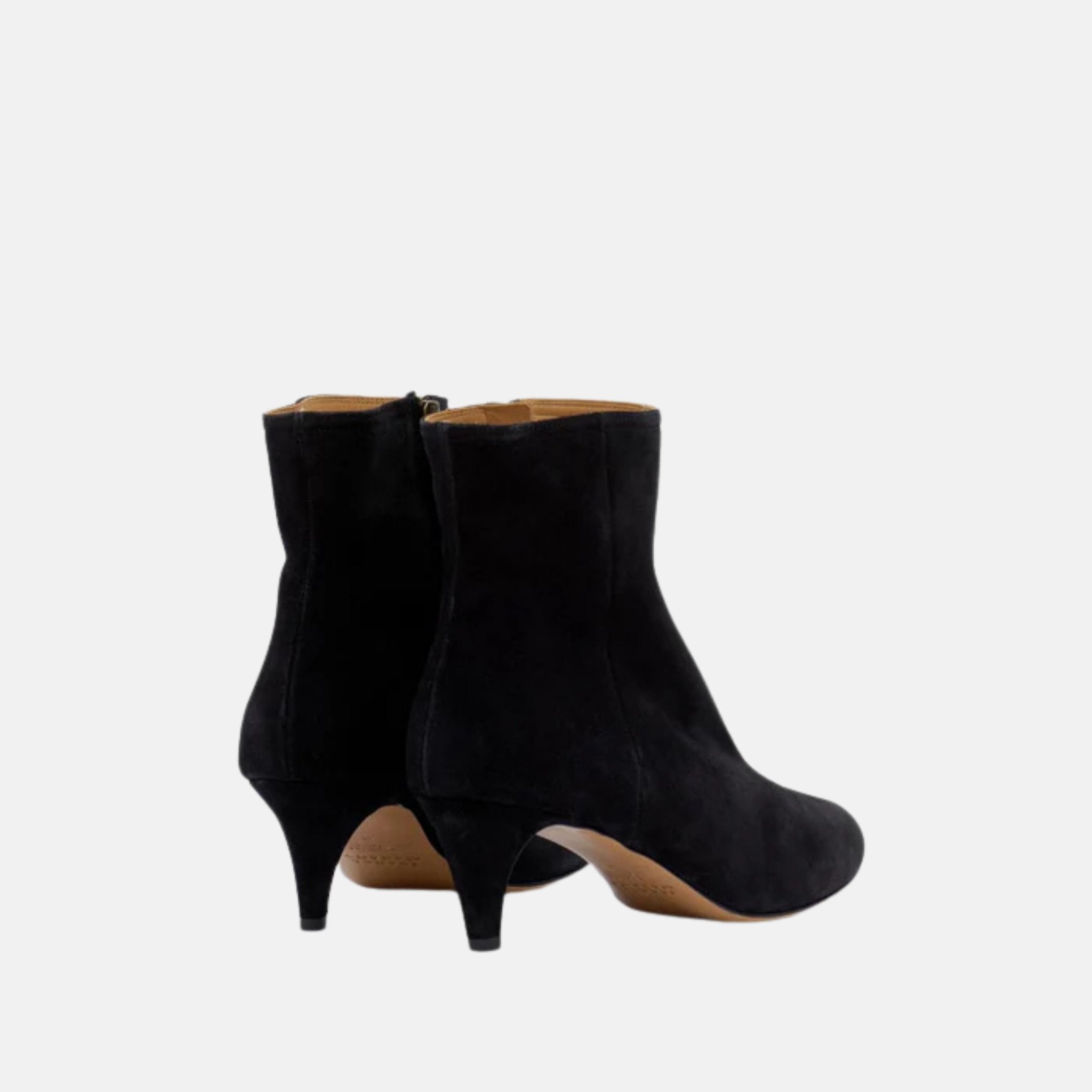 Deone High Heeled Ankle Boots In Suede Leather
