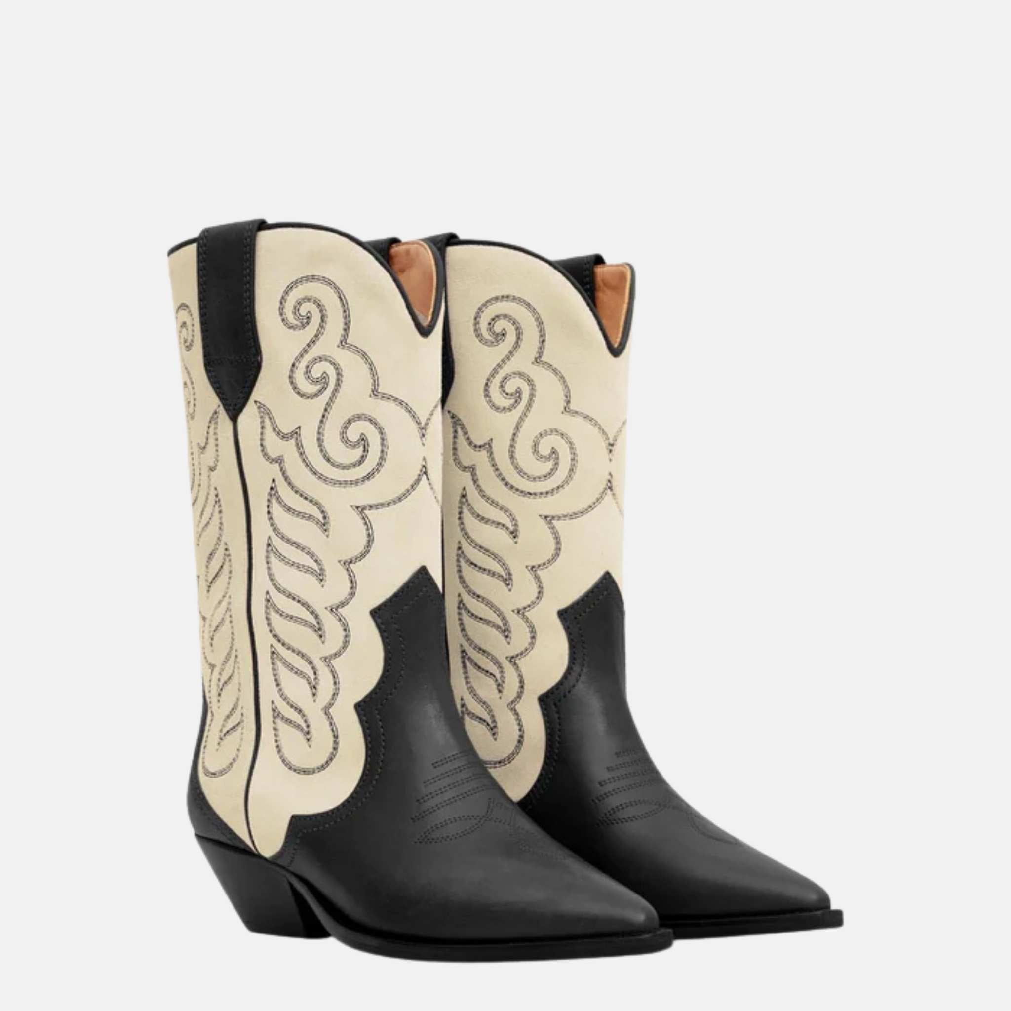 Duerto Cowboy Boots In Suede Leather