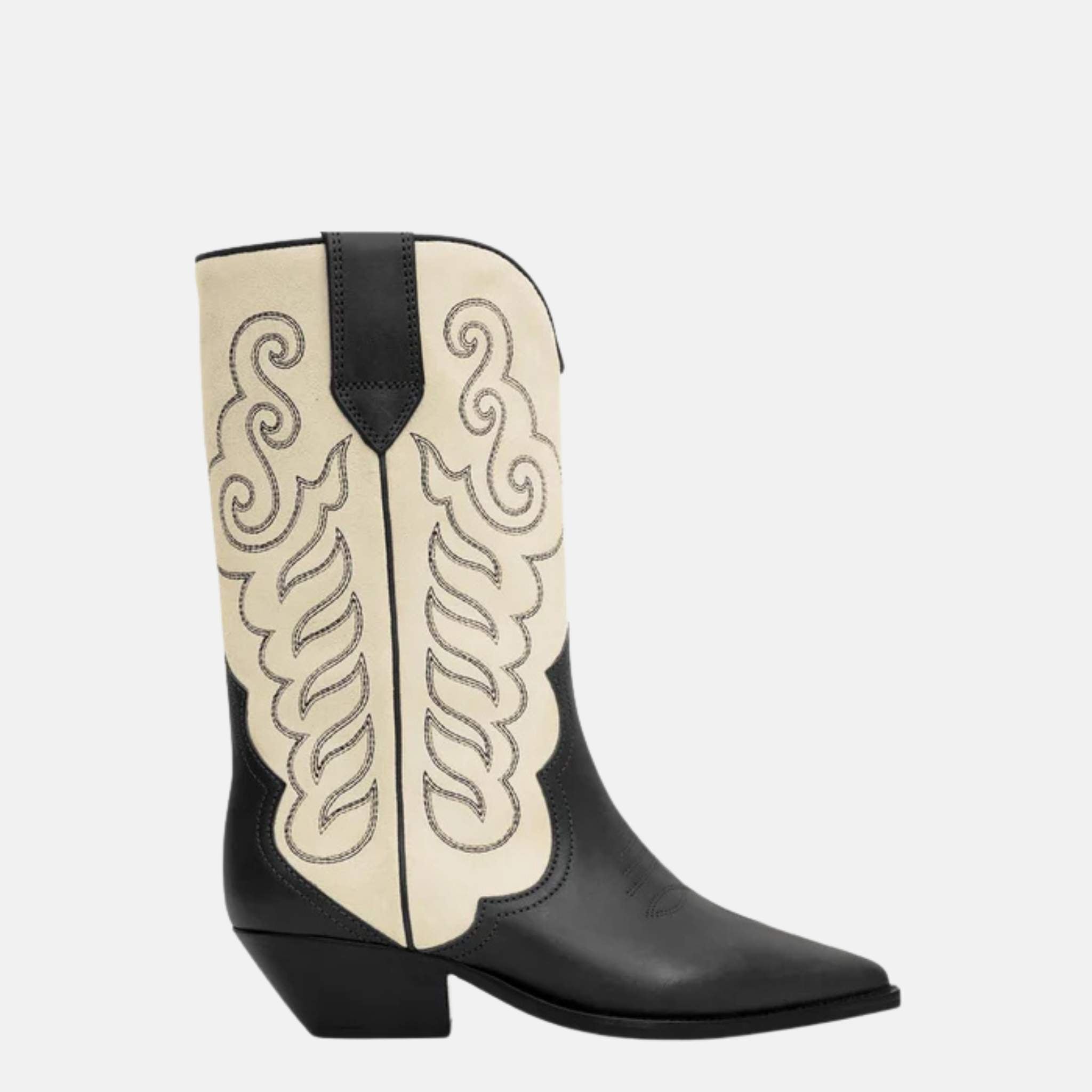 Isabel Marant Duerto Cowboy Boots In Suede Leather, Side