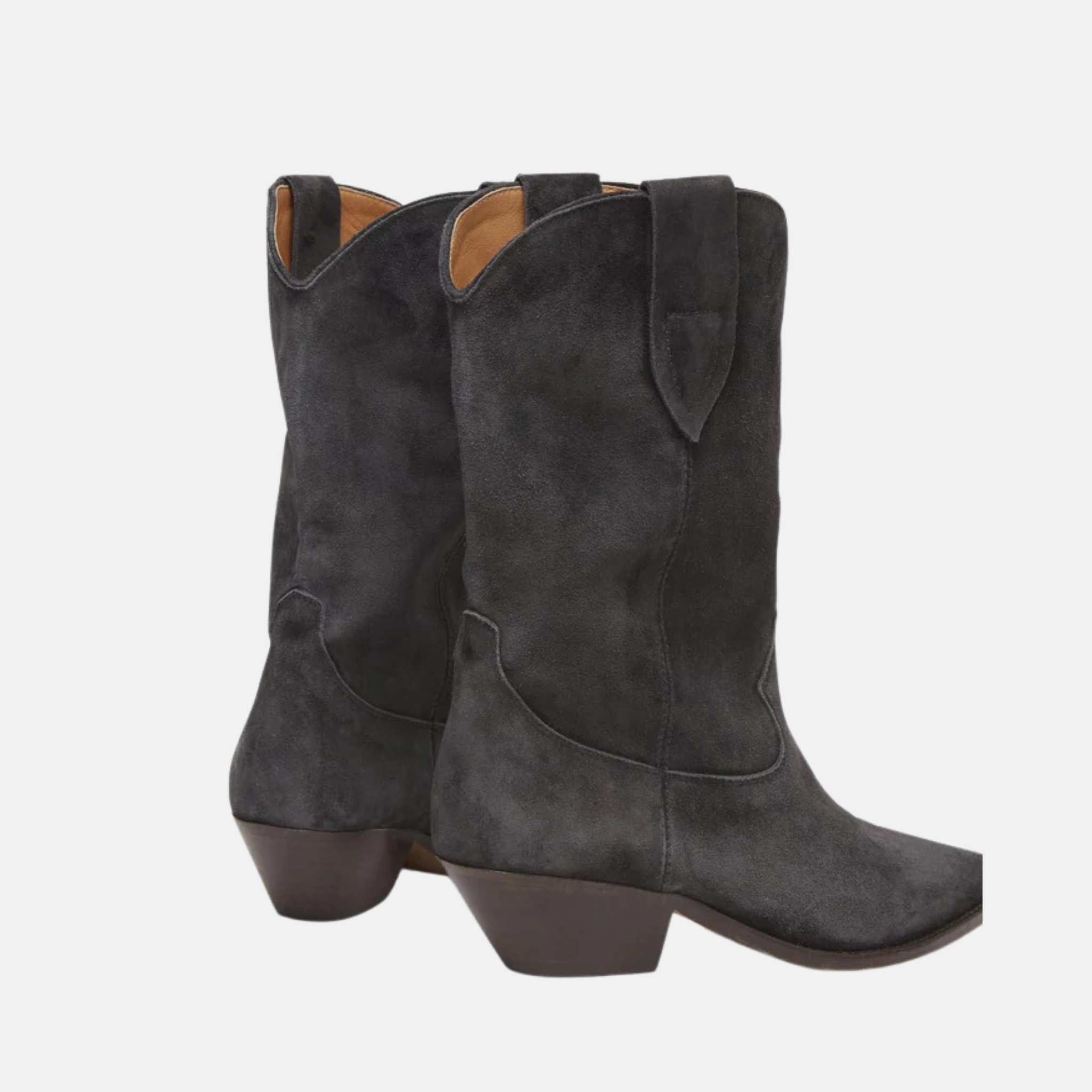 Duerto Suede Calfskin Leather Cowboy Boots