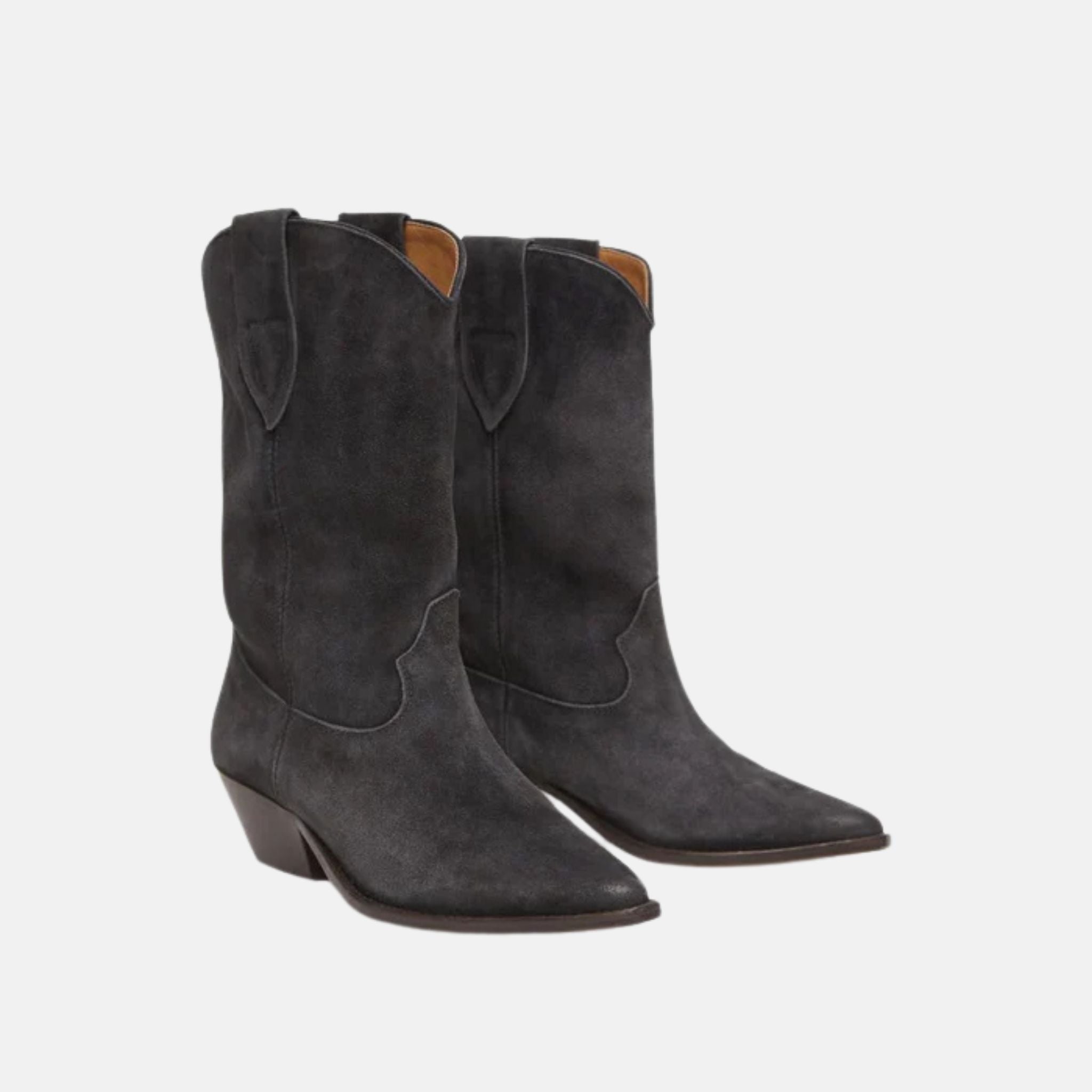 Duerto Suede Calfskin Leather Cowboy Boots