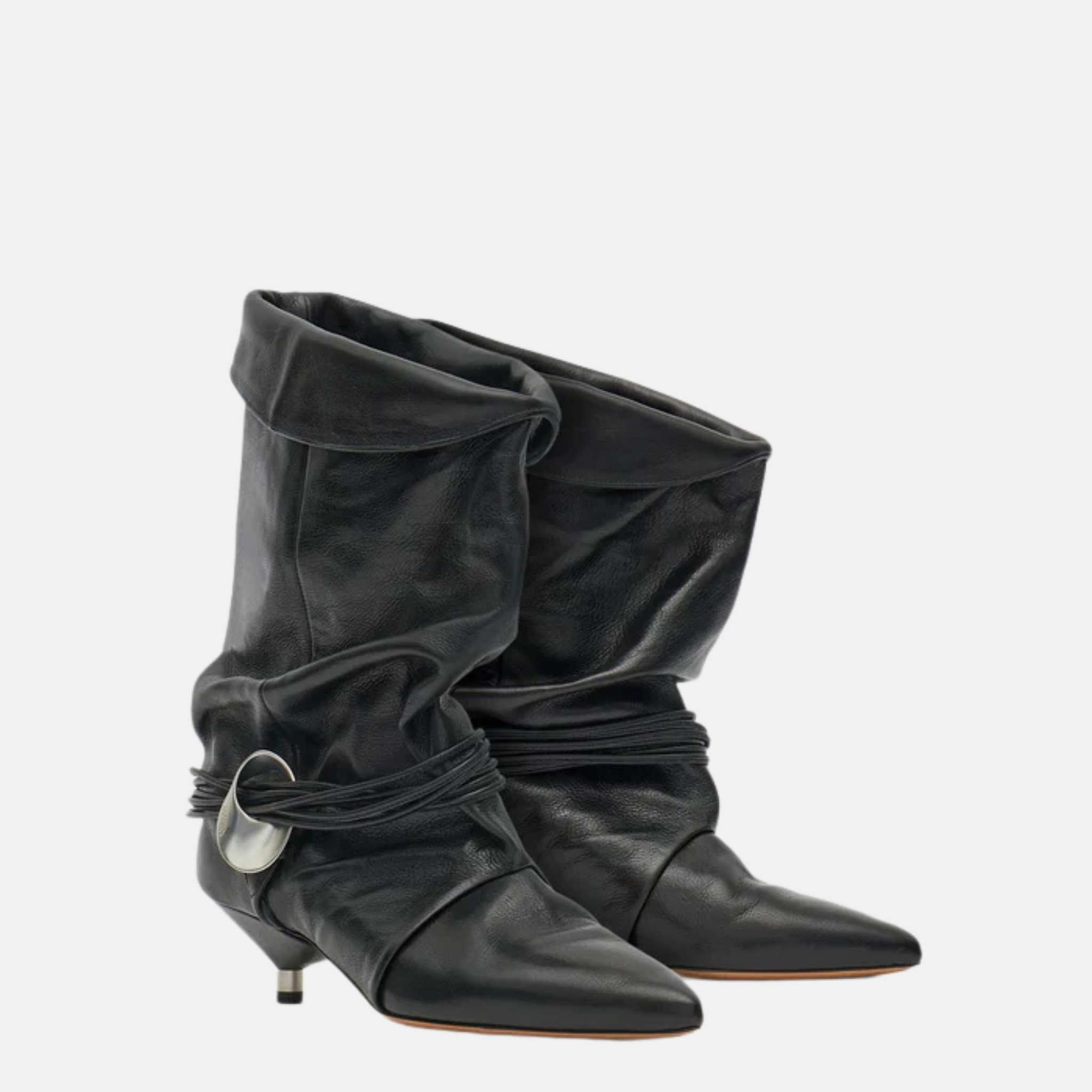 Edrika Draped Boots With Jewels