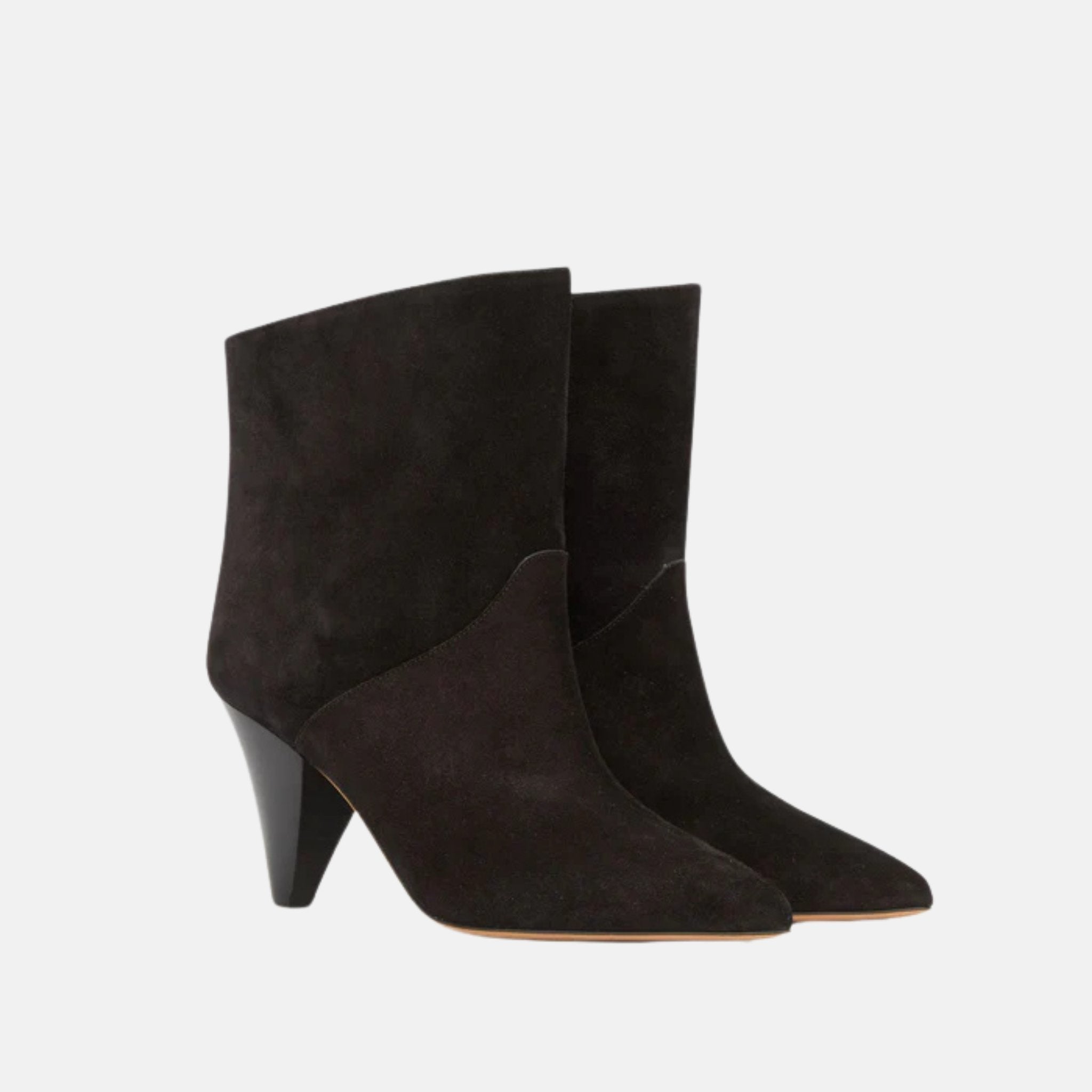 Loline Boots In Suede Calfskin Leather