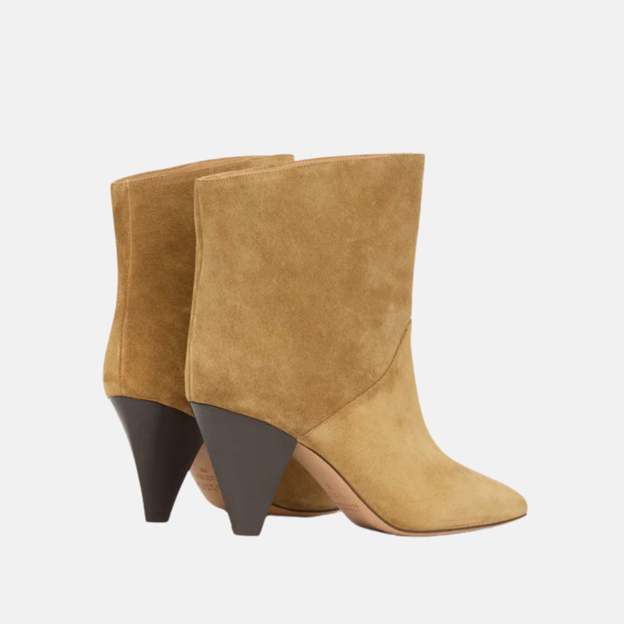 Loline Boots In Suede Calfskin Leather