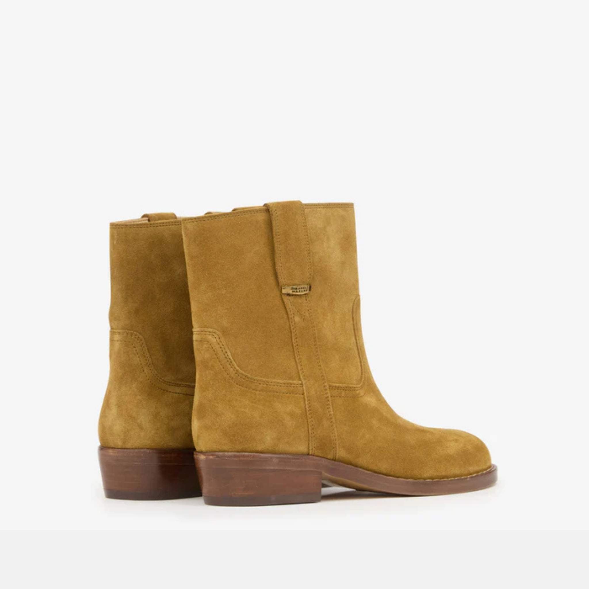 Lylie Camargue Boots In Suede Calfskin Leather